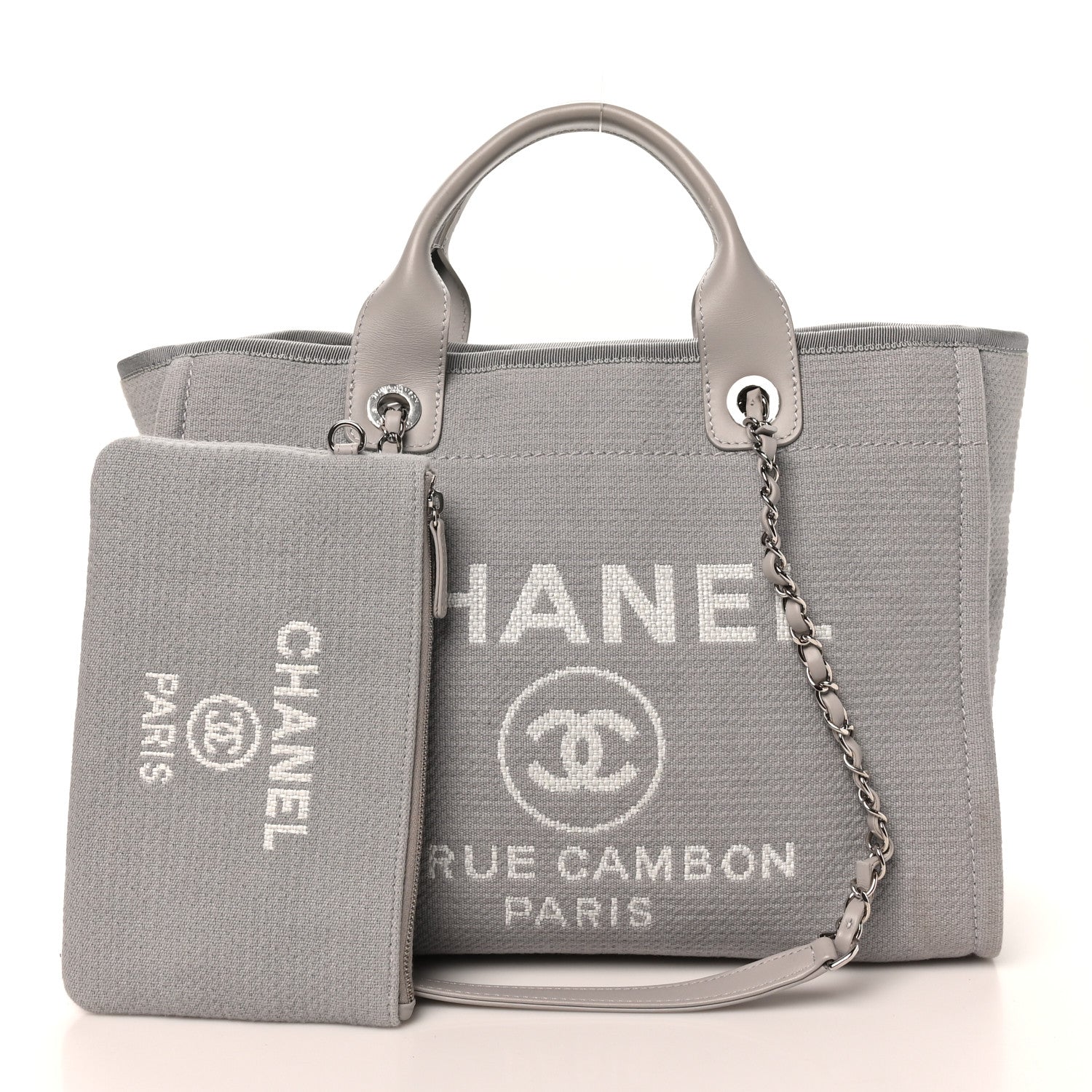 Mixed Fibers Small Deauville Tote Light Grey