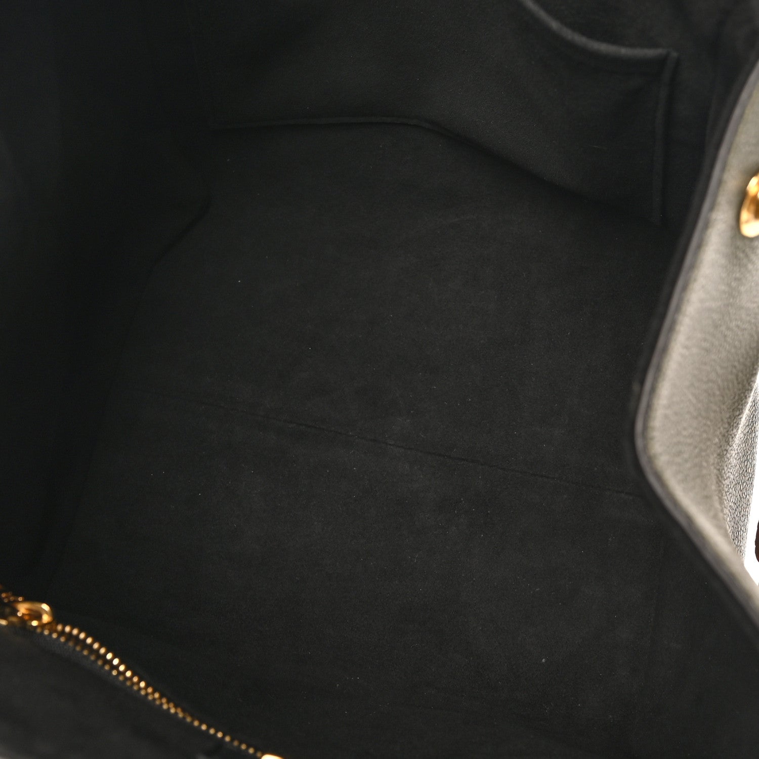 Calfskin Monogram Fold Tote PM Cream Khaki Black