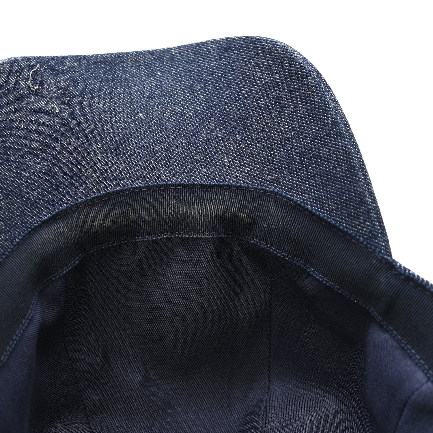 Cotton Denim Embroidered Davis Emile Hat 56 Indigo