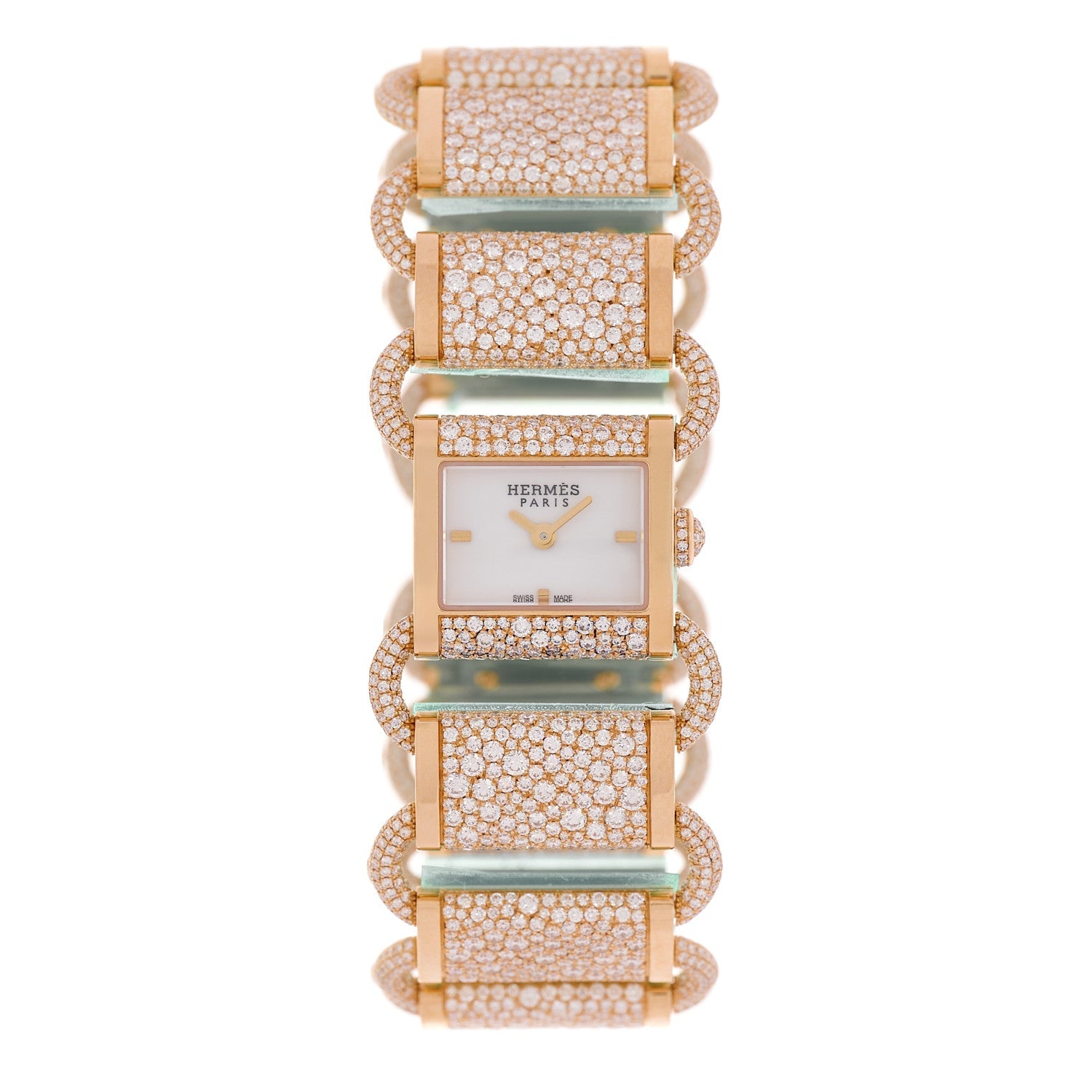 18K Rose Gold Diamond 17mm Klikti Quartz Watch
