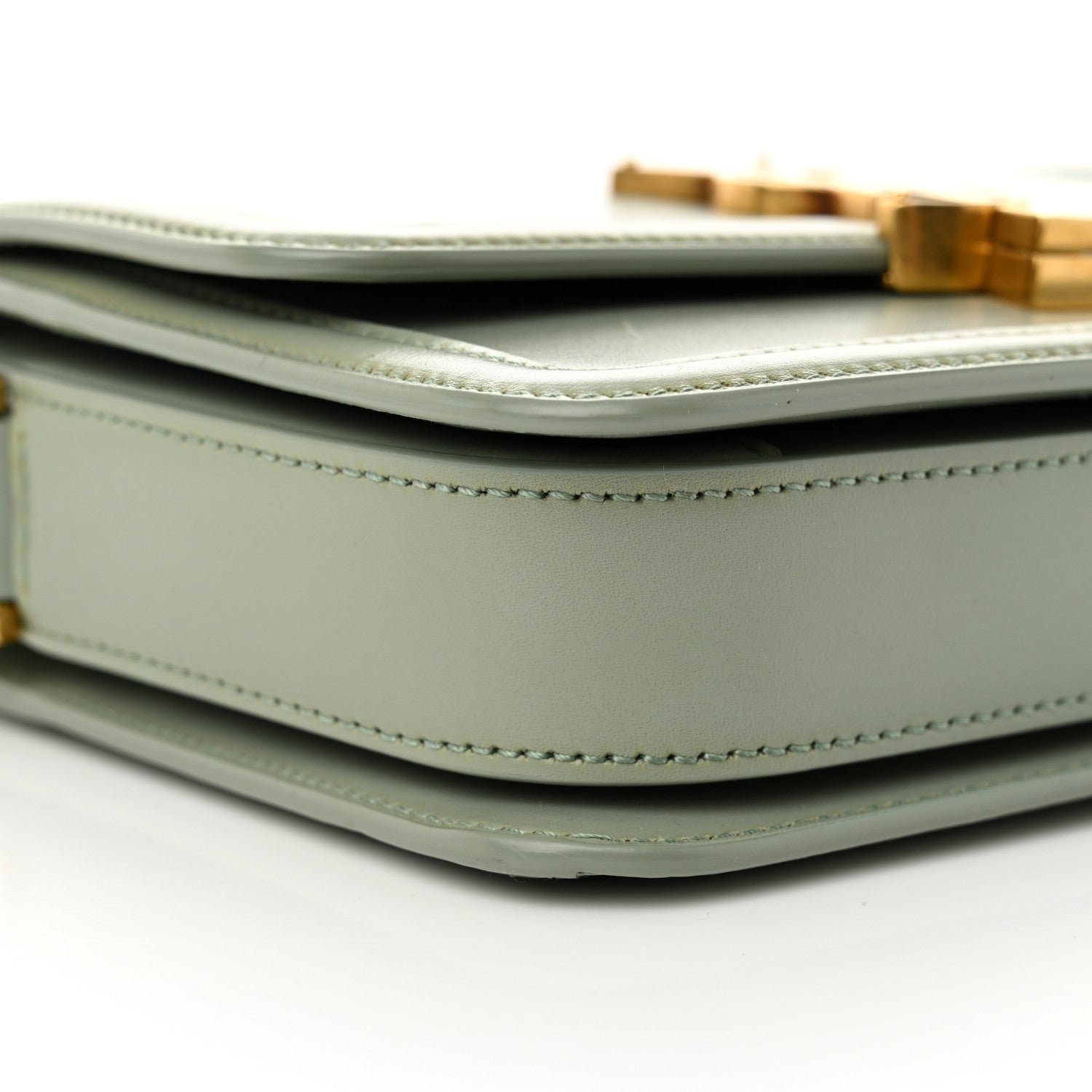 Smooth Calfskin Small Solferino Satchel Acqua