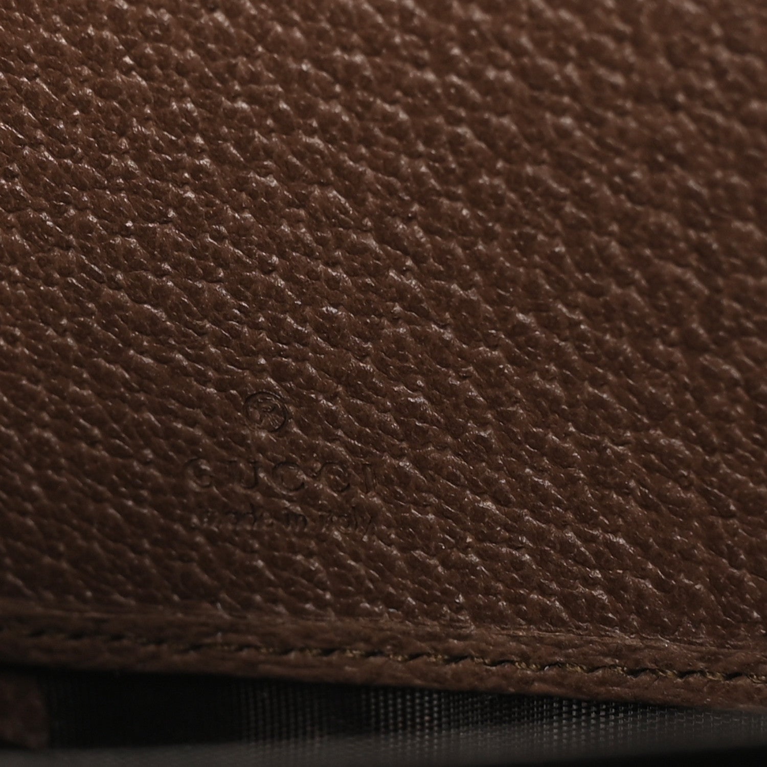 GG Supreme Monogram Web Ophidia Zip Around Wallet Brown