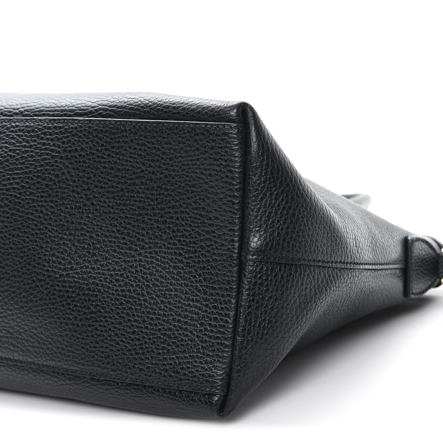 Dollar Calfskin GG Charm Dome Satchel Black