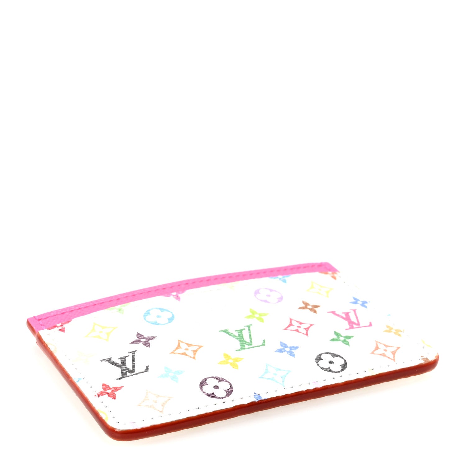 LV X TM Monogram Multicolor Card Holder Kawaii Pink