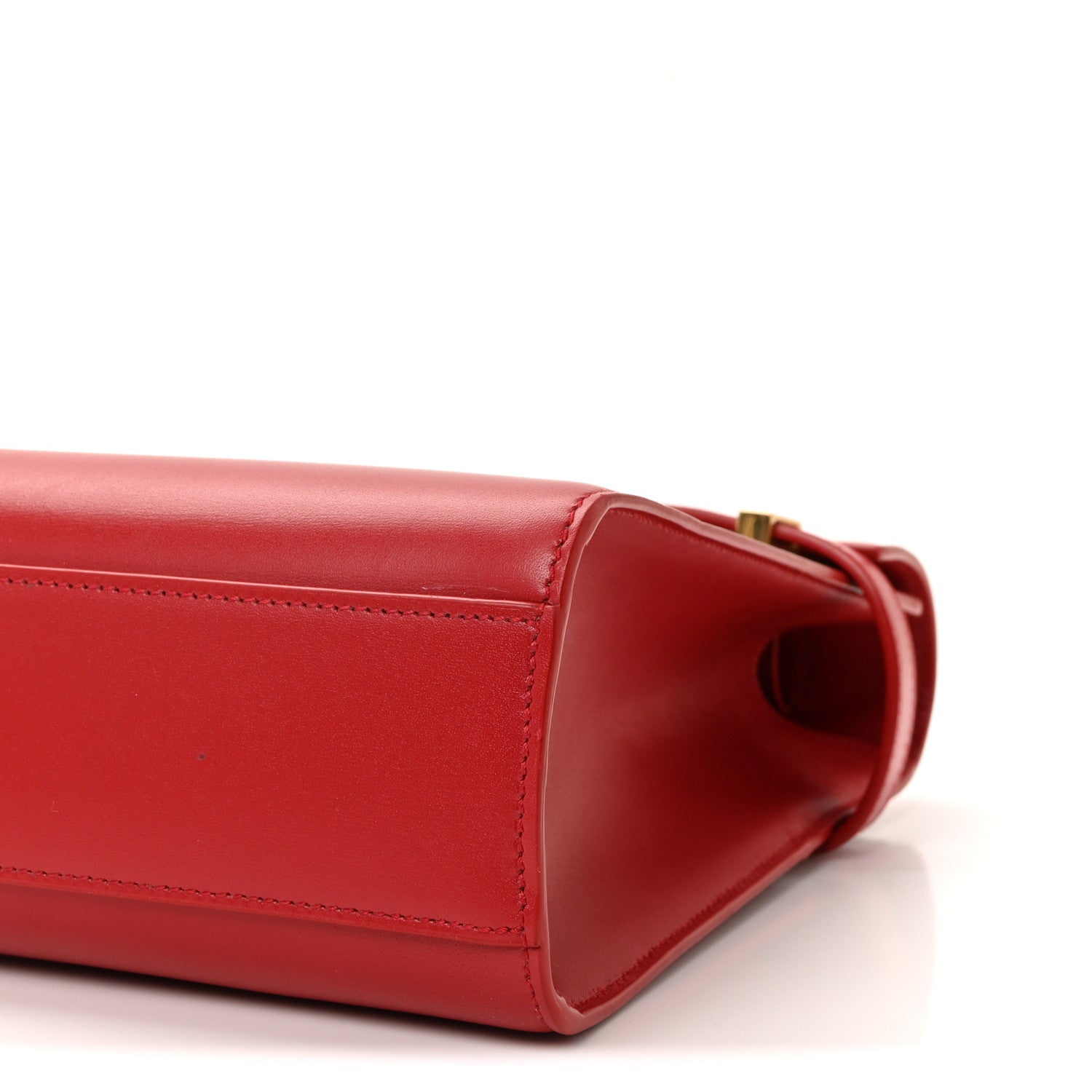 Smooth Calfskin Manhattan Shoulder Bag Rouge Eros