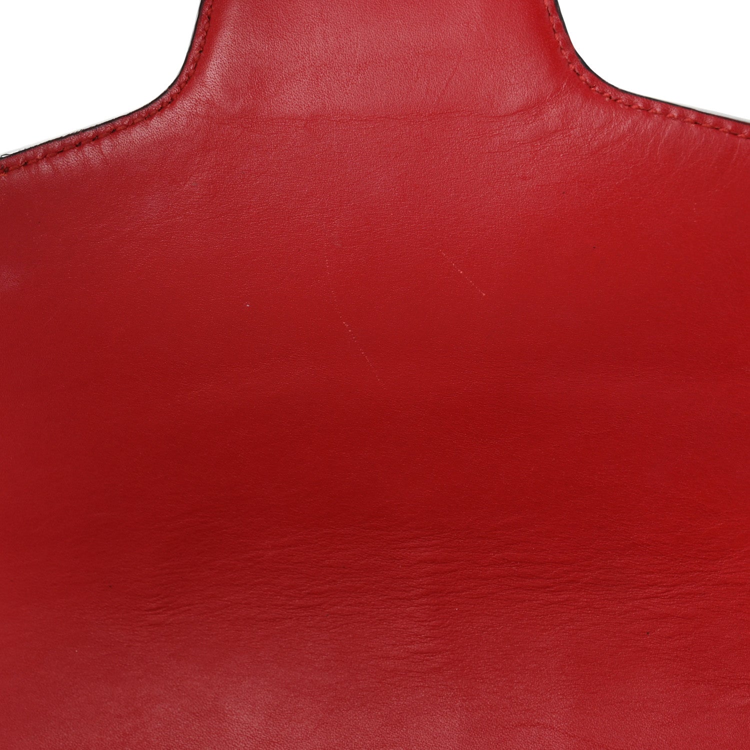 Calfskin Medium Lady Web Shoulder Bag New Rosette Hibiscus Red