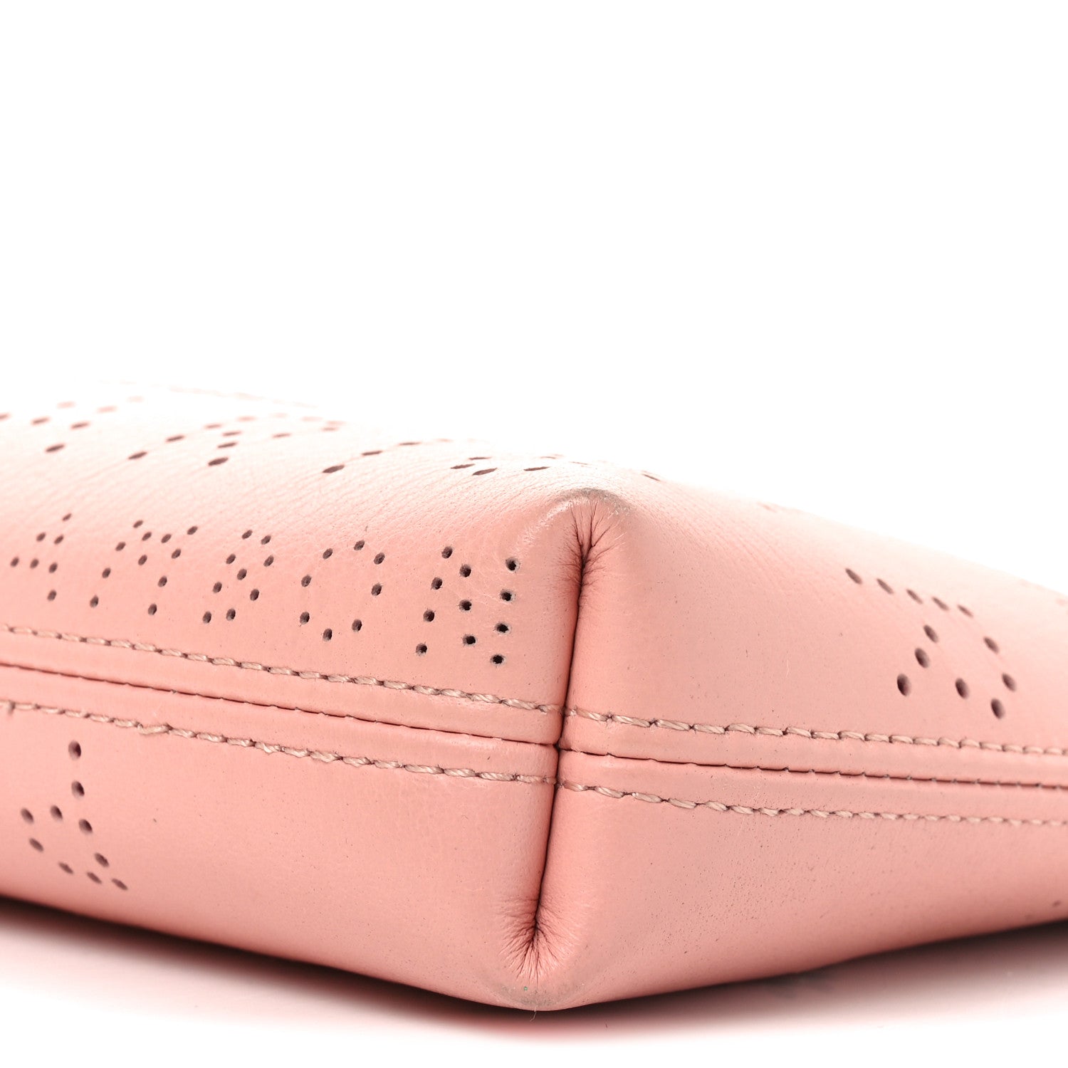 Calfskin Eyelets Clutch Pink