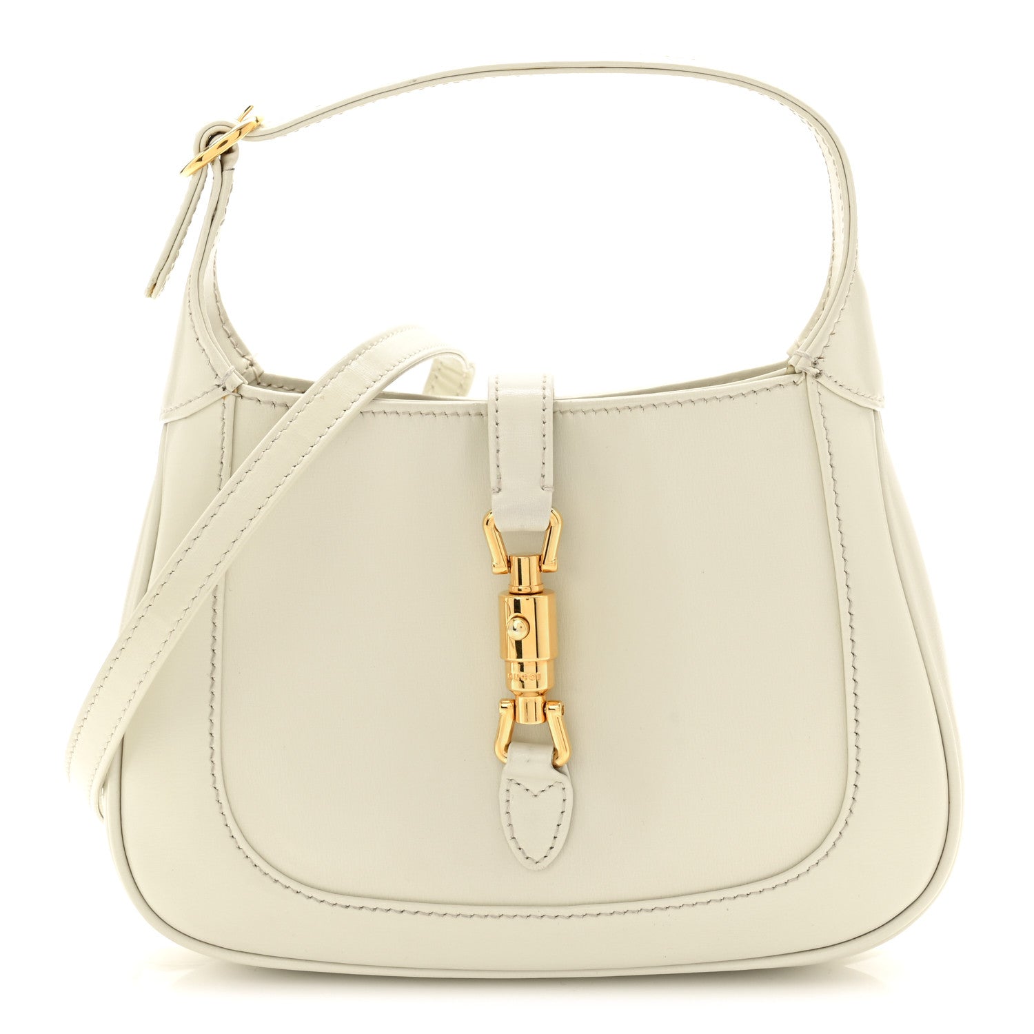 Boarded Dyana Lux Calfskin Mini Jackie 1961 Hobo Mystic White