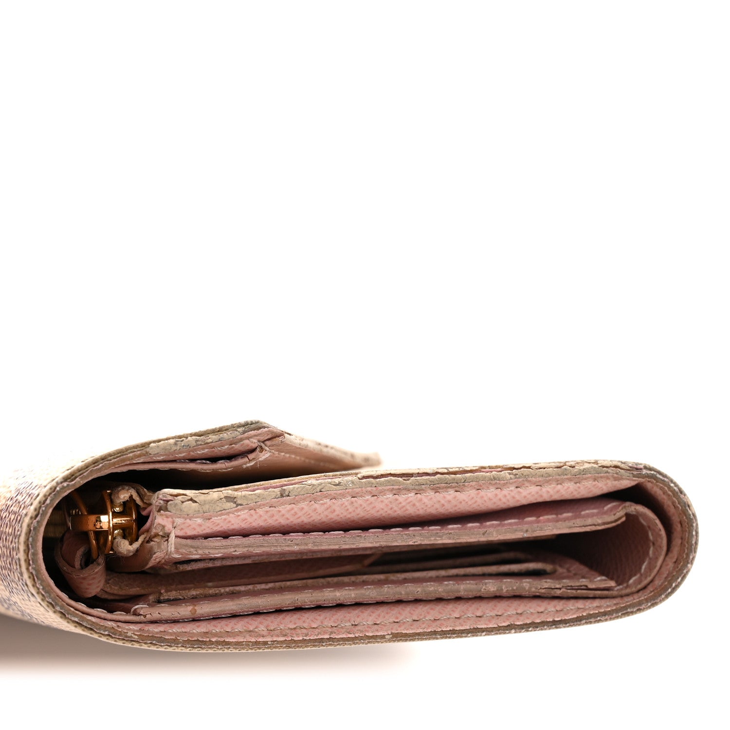 Damier Azur Victorine Wallet Rose Ballerine