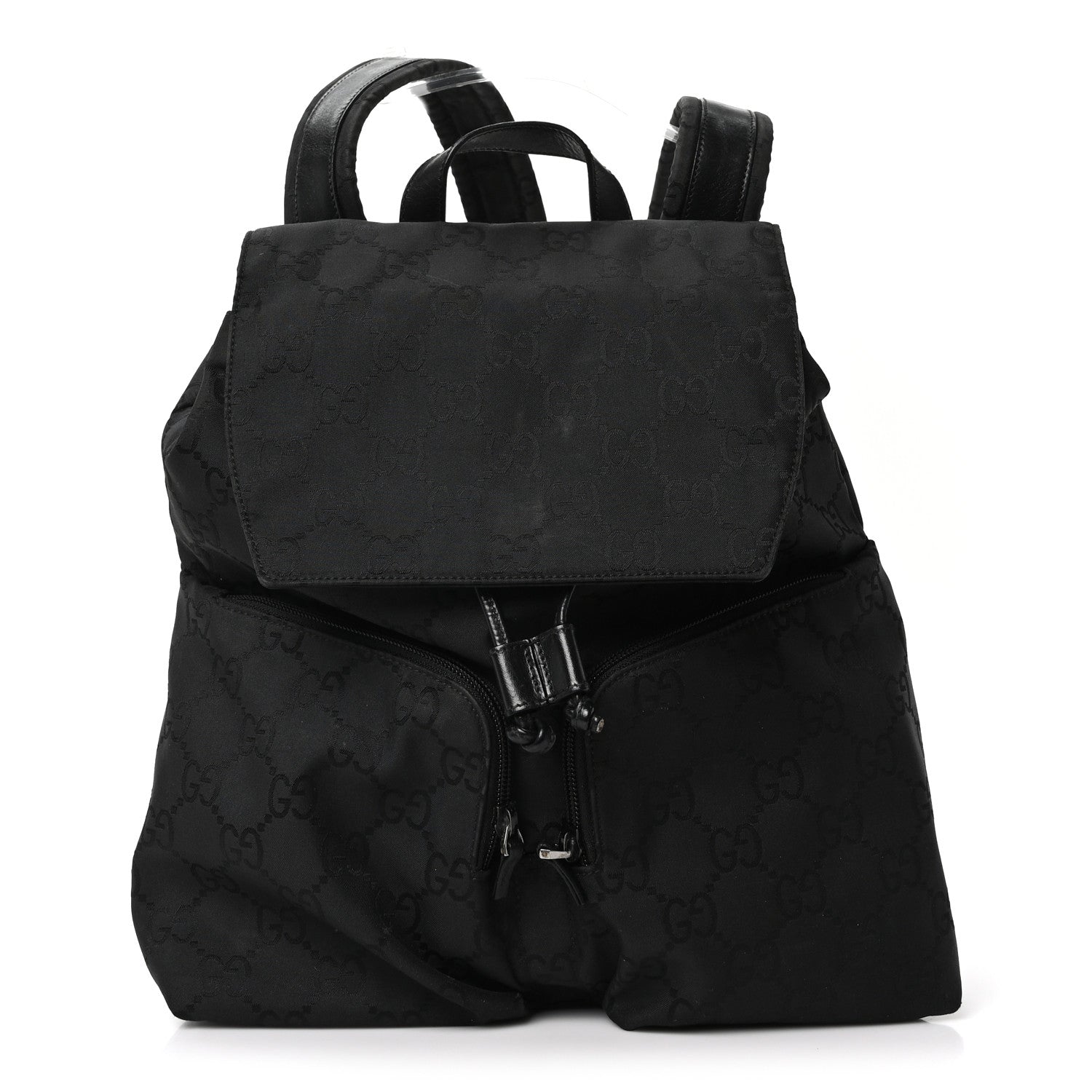 Nylon Monogram Backpack Black