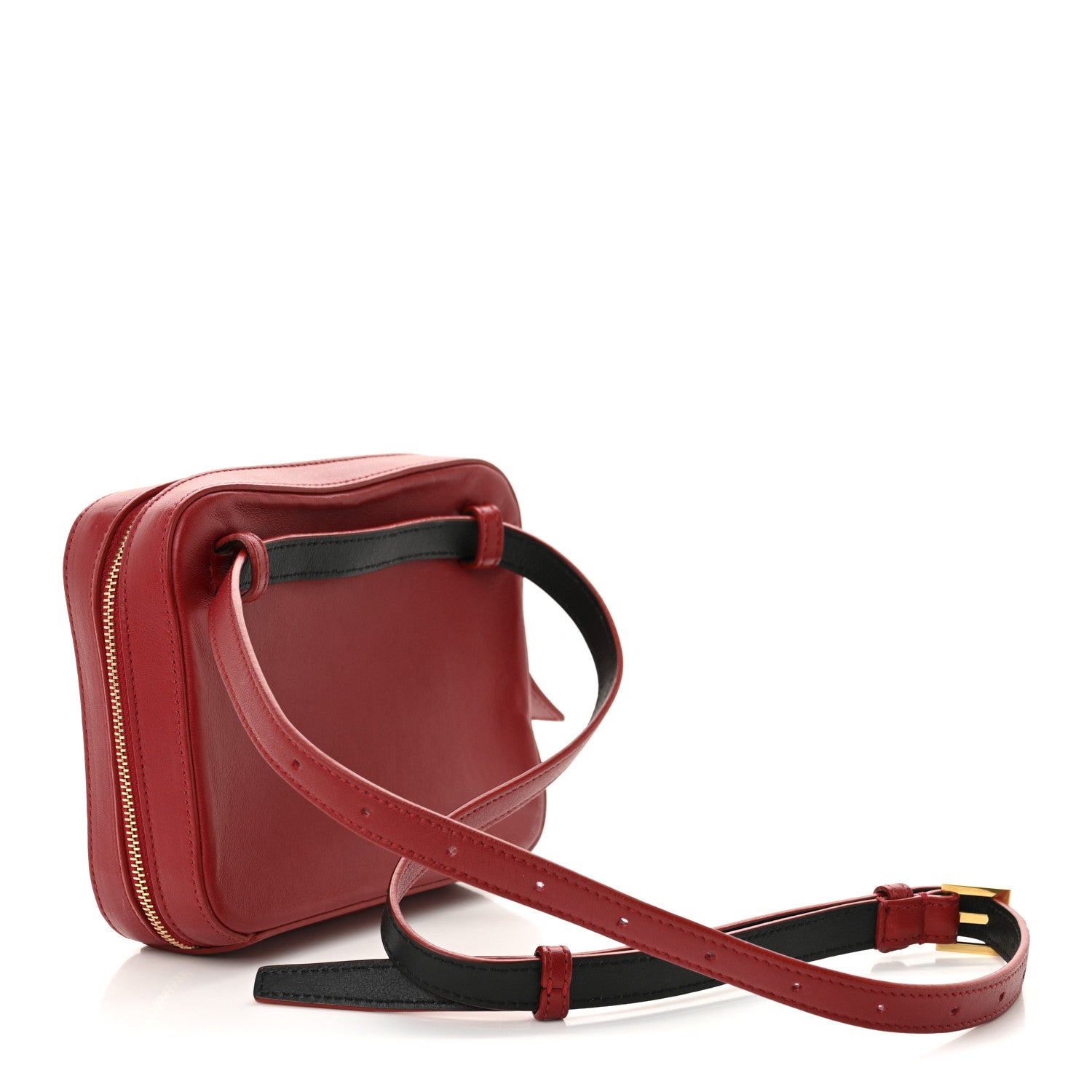 Lambskin Matelasse Vicky Monogram Belt Bag Eros Red