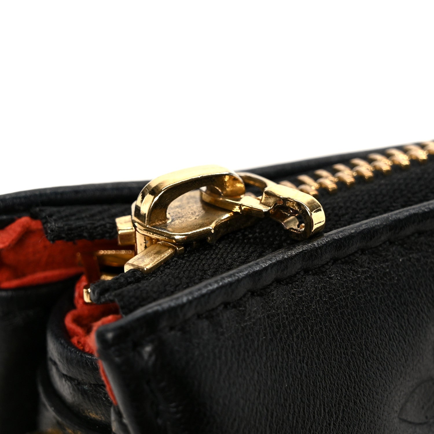 Lambskin Embossed Monogram Coussin BB Black
