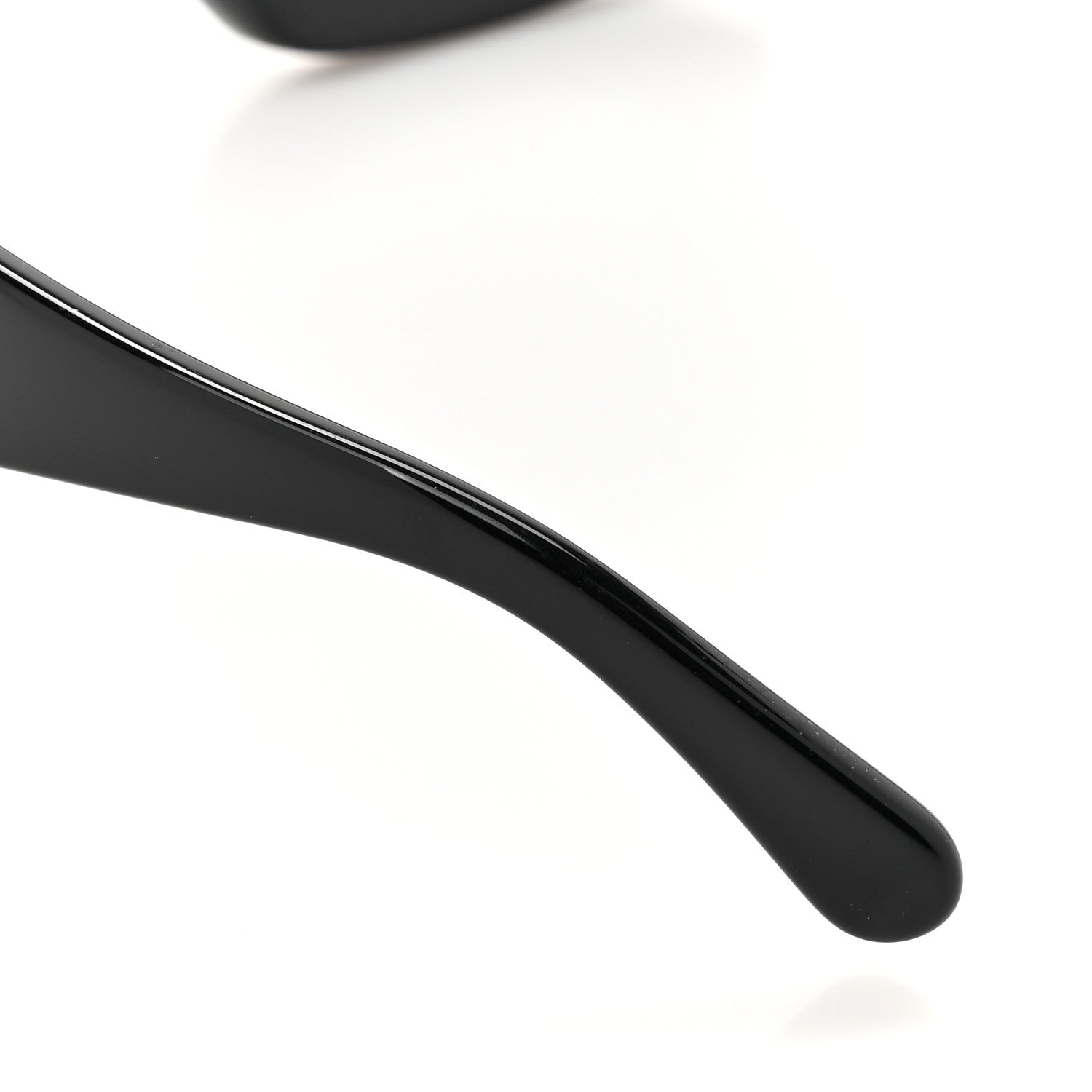 Acetate Rectangle Sunglasses 5435-A Black