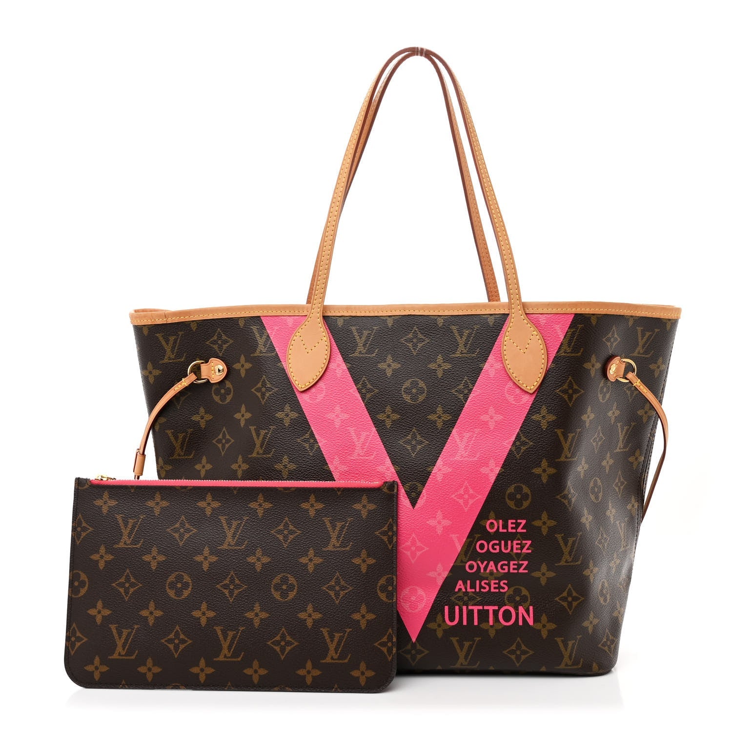 Monogram V Neverfull MM Grenade