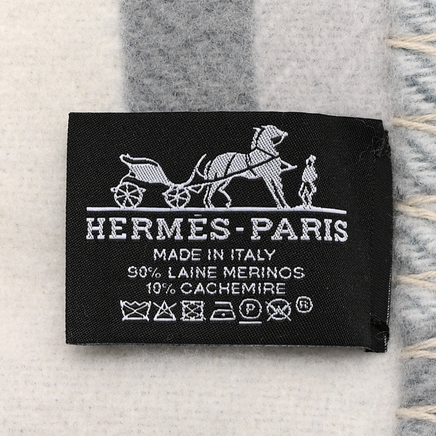 Wool Cashmere Ithaque Blanket Gris Perle