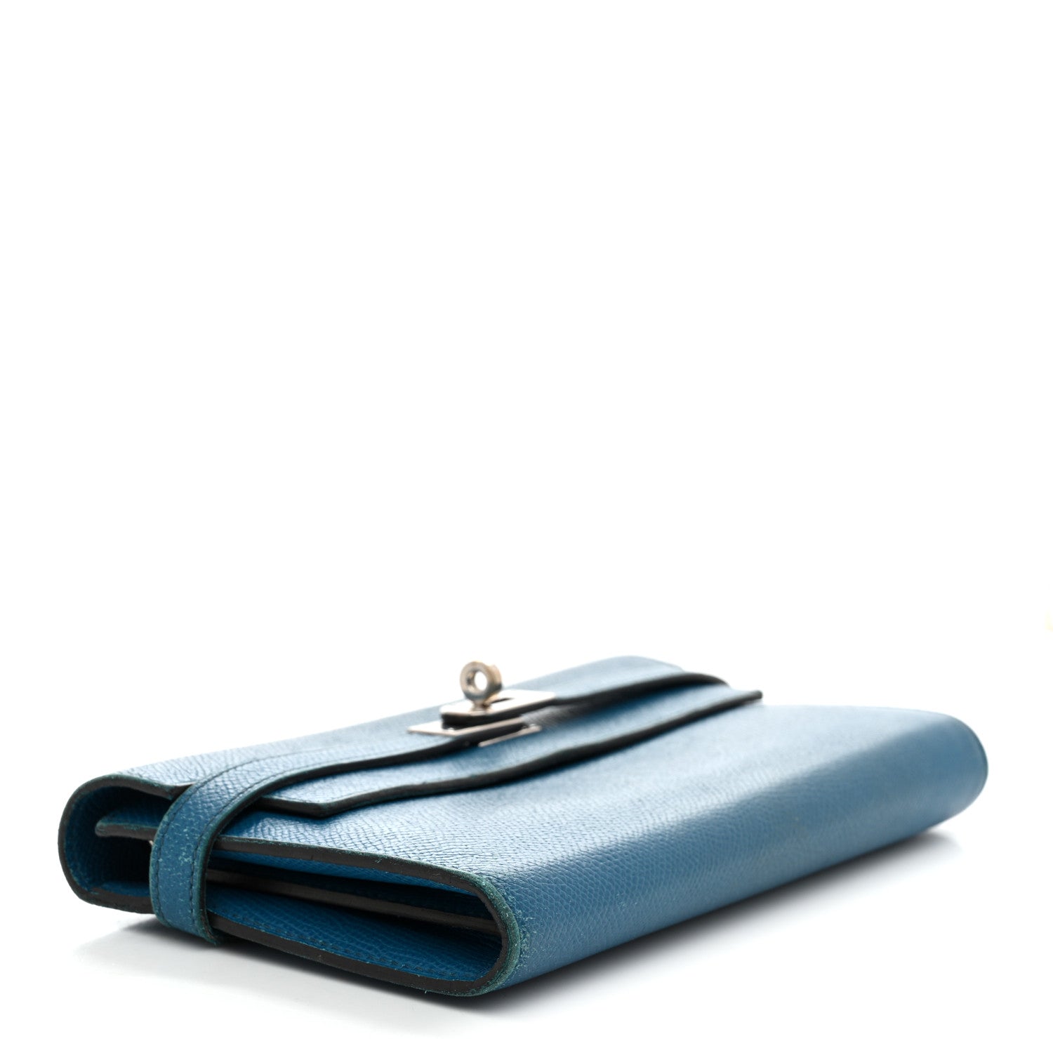 Epsom Kelly Longue Wallet Bleu Izmir