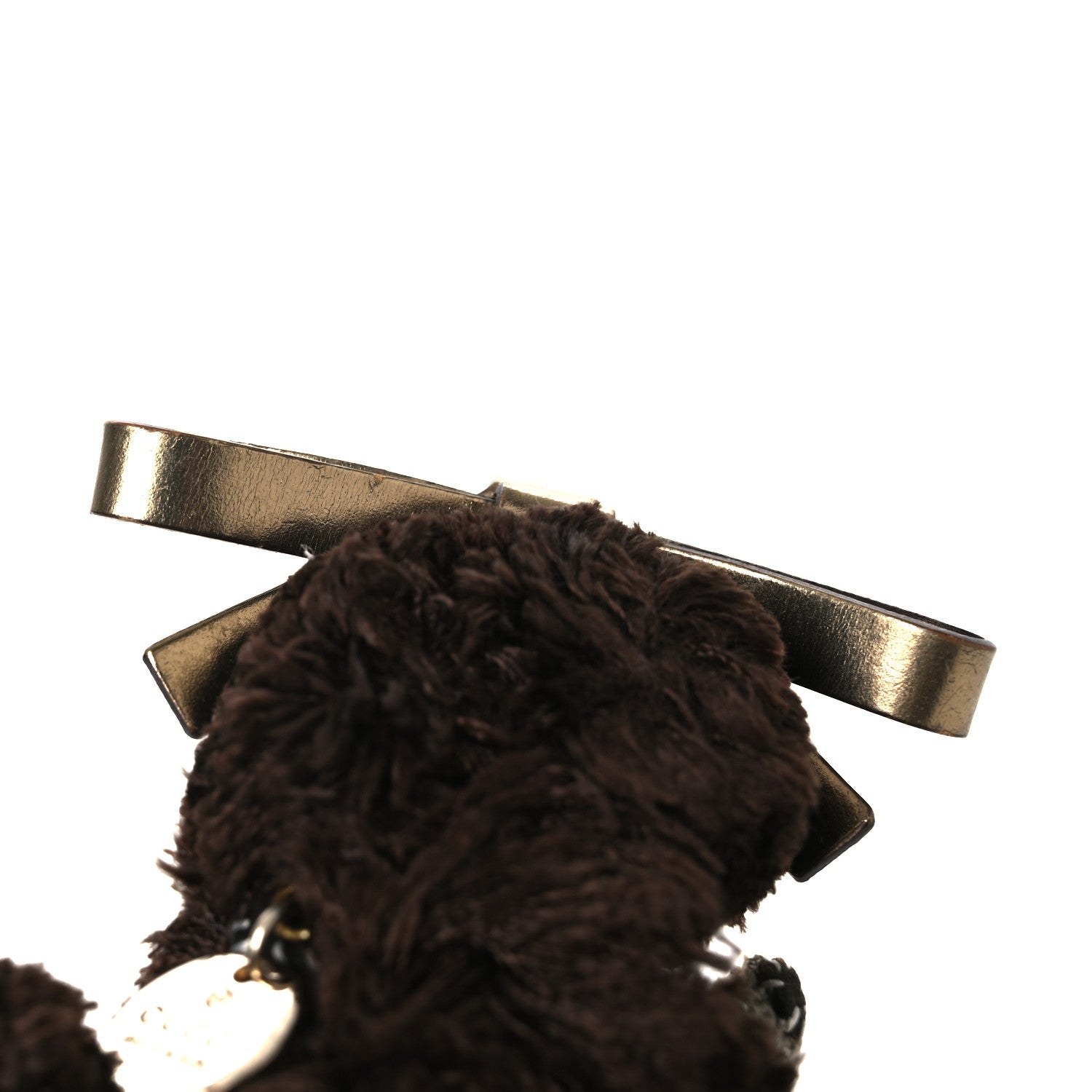 GG Supreme Monogram Lulu French Poodle Bag Charm Brown