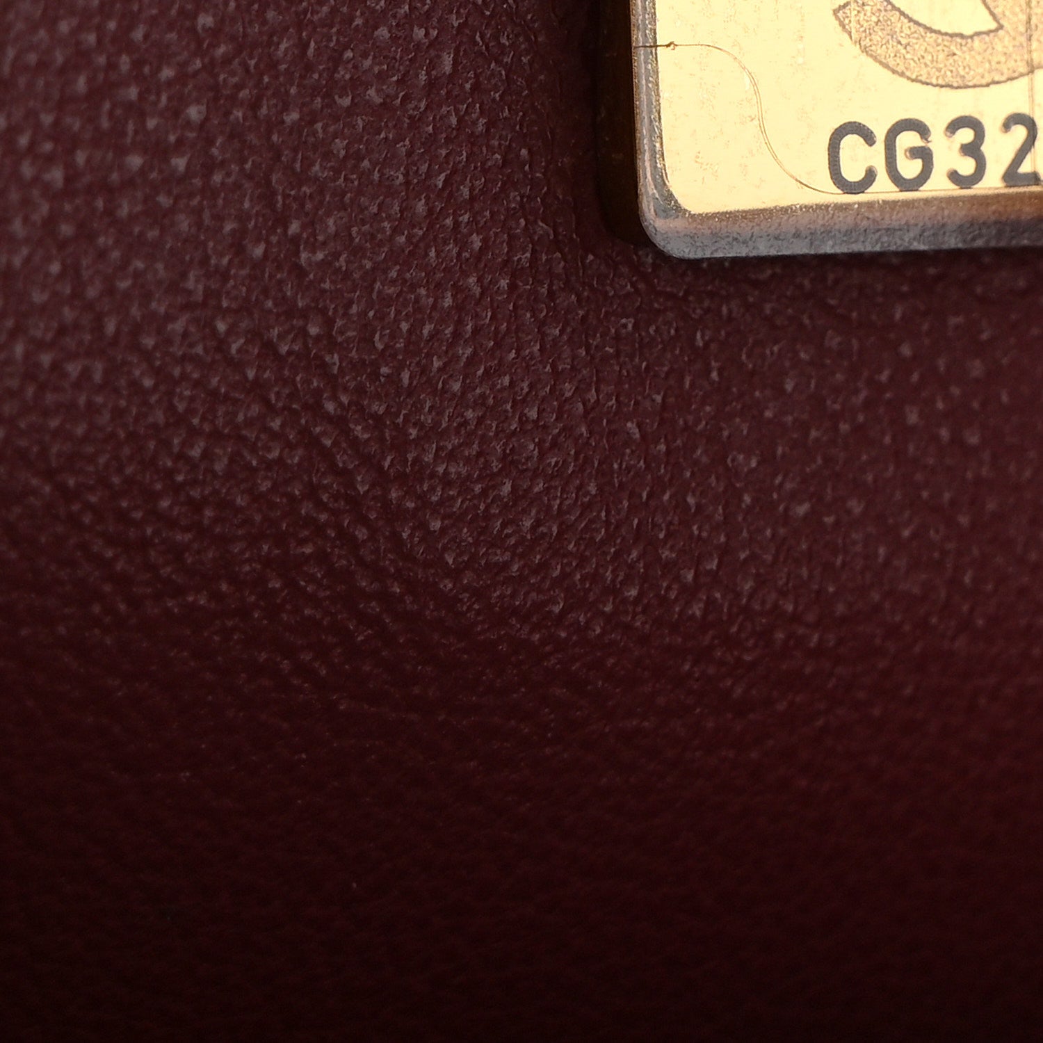 Grained Calfskin Small Souplissimo Maxi Flap Burgundy