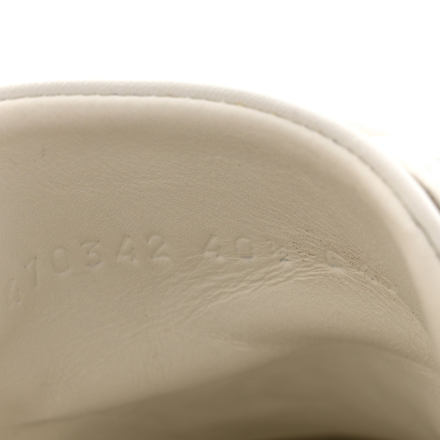 Calfskin Ayers Web Blind for Love Embroidered Womens Ace Sneakers 40.5 White