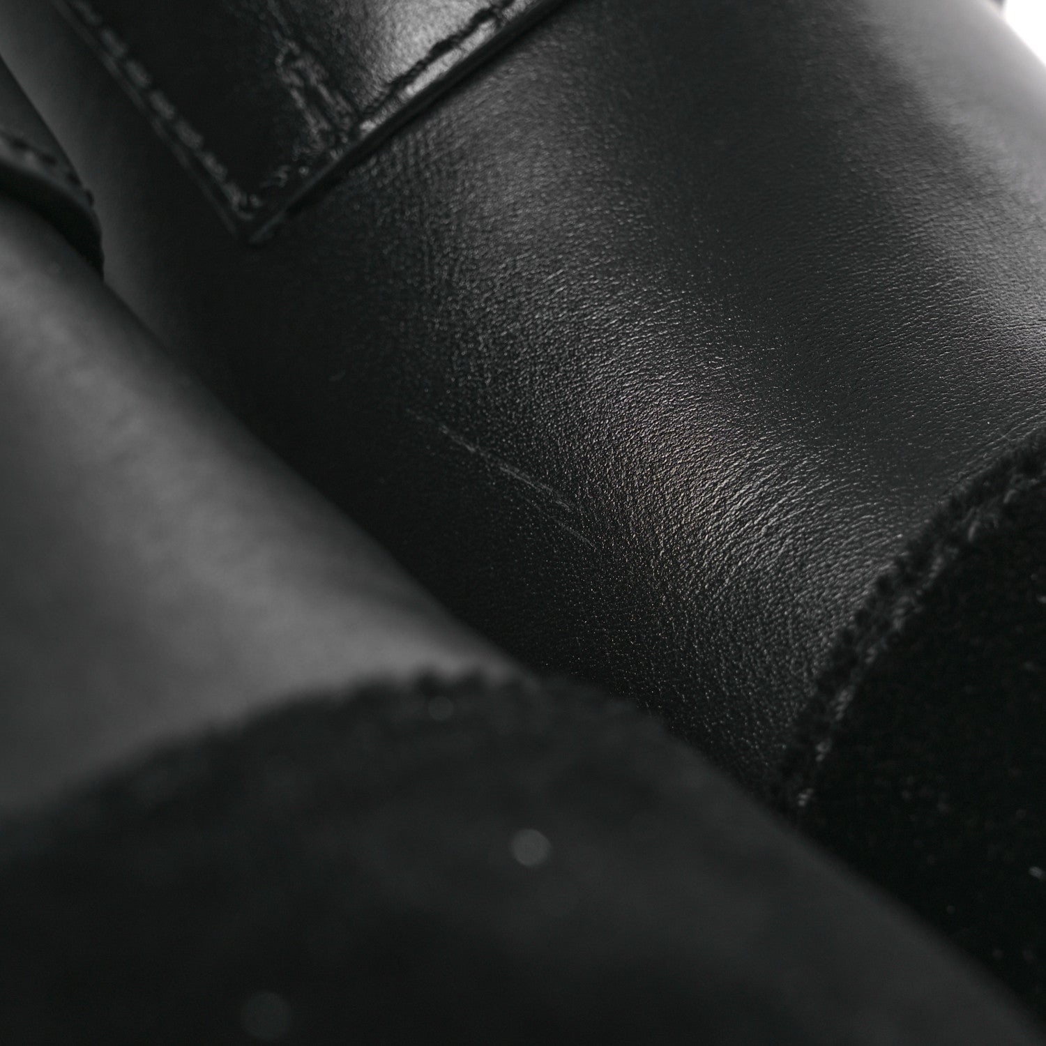 Calfskin Velvet CC Cap Toe Boots 40 Black
