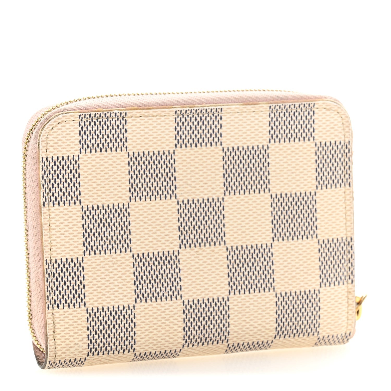Damier Azur Zippy Coin Purse Rose Ballerine