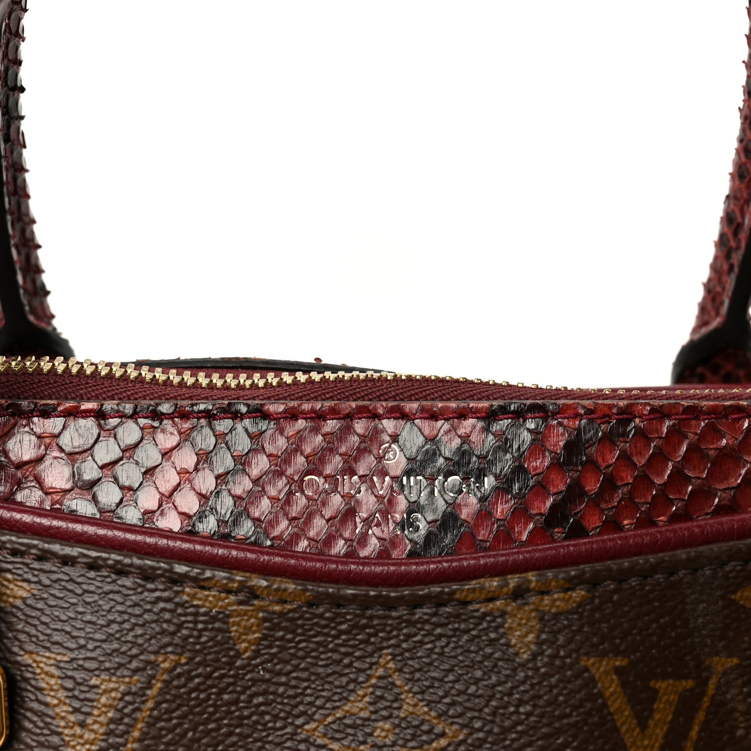 Snakeskin Monogram Pallas Red