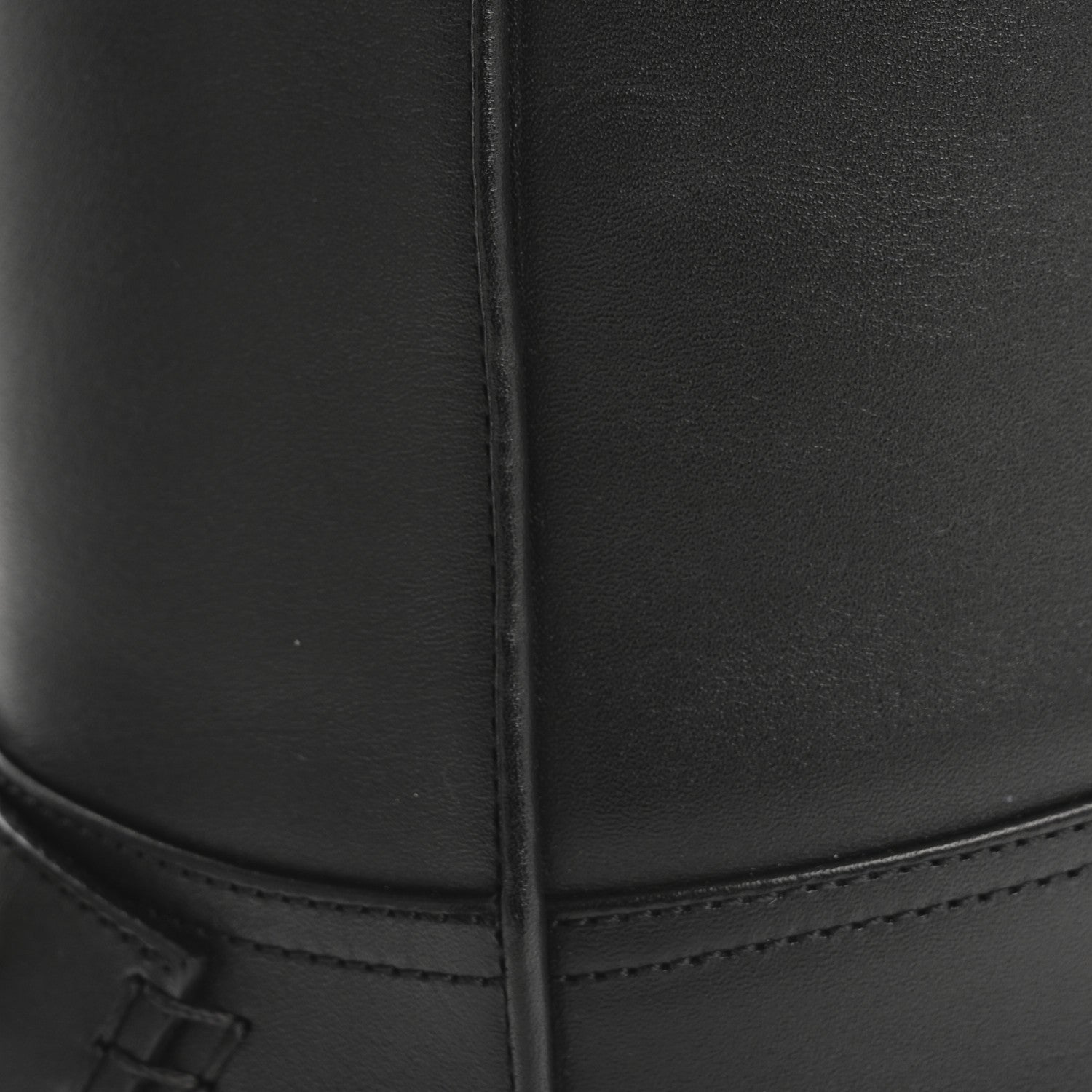 Calfskin Over The Knee Boots 37 Black