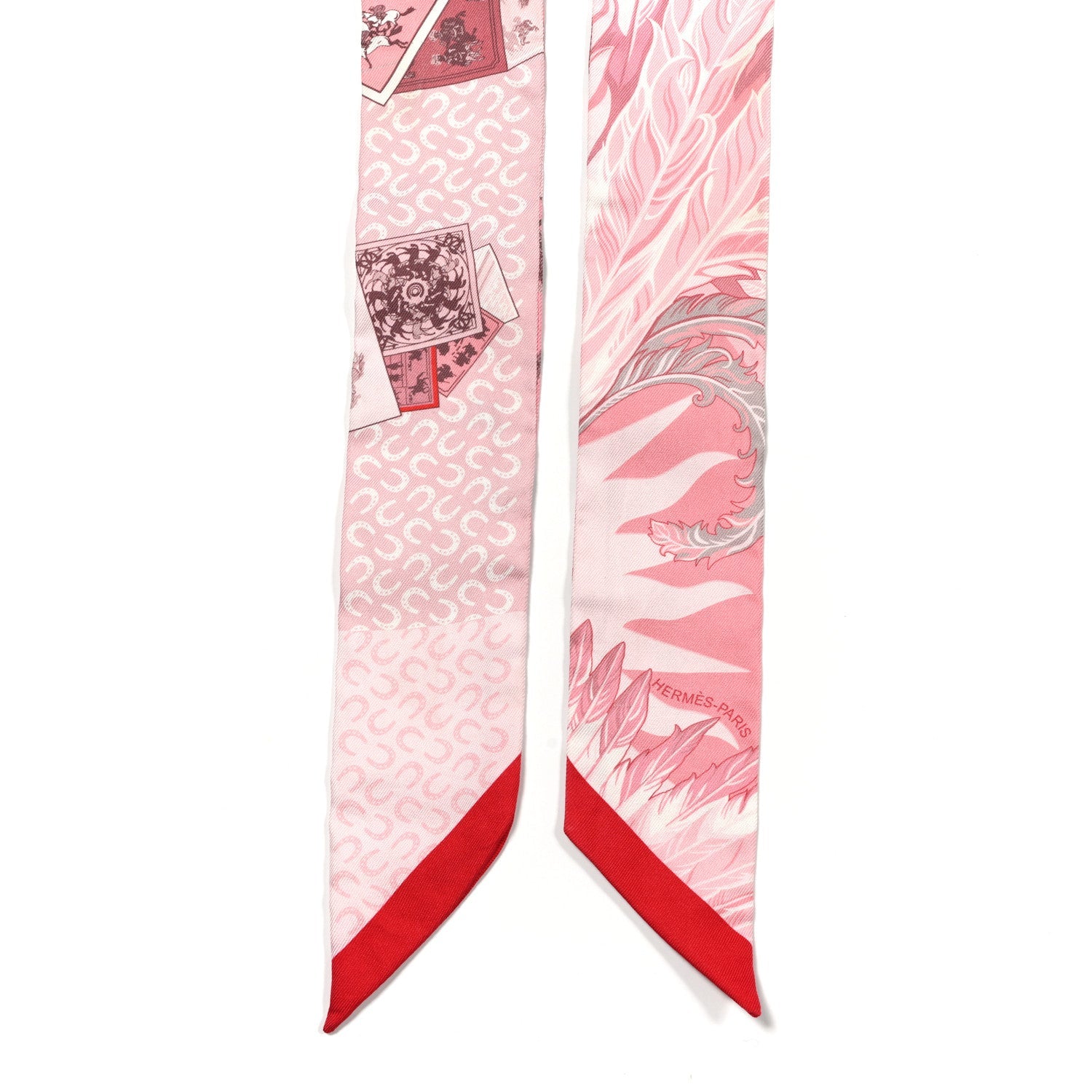 Silk Cheval Phoenix Twilly Grenadine Rose Gris
