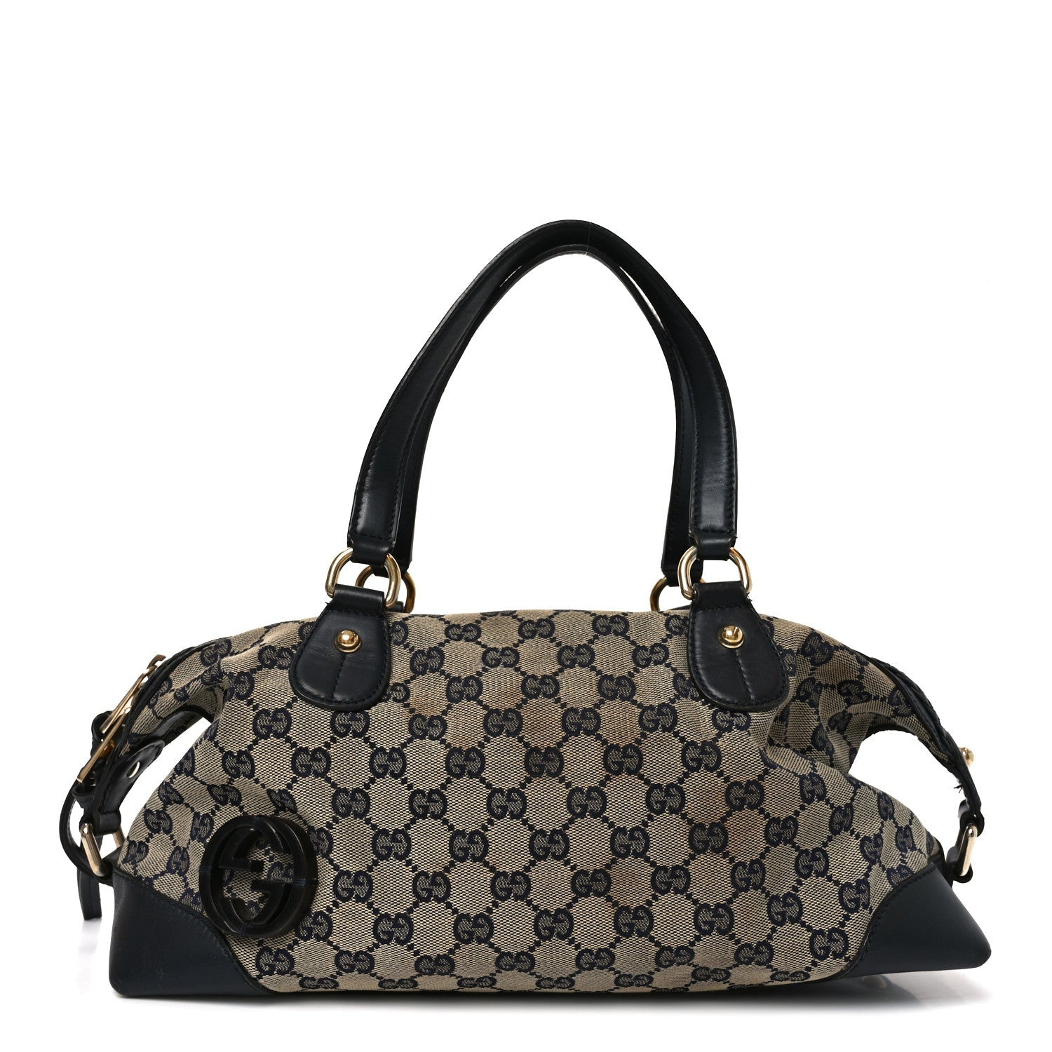 Monogram Brick Lane Small Boston Navy
