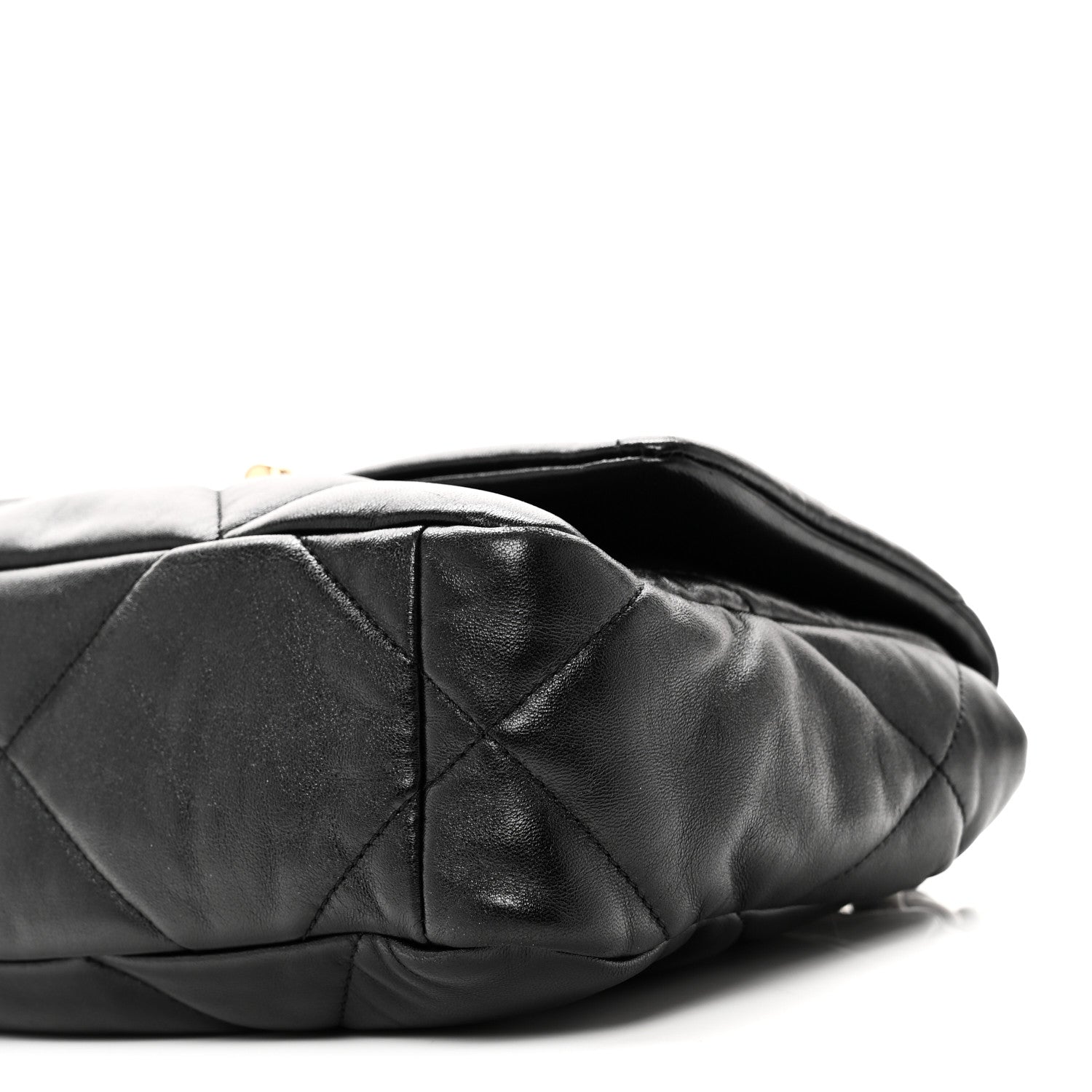 Goatskin Quilted Medium Chanel 19 Flap Black