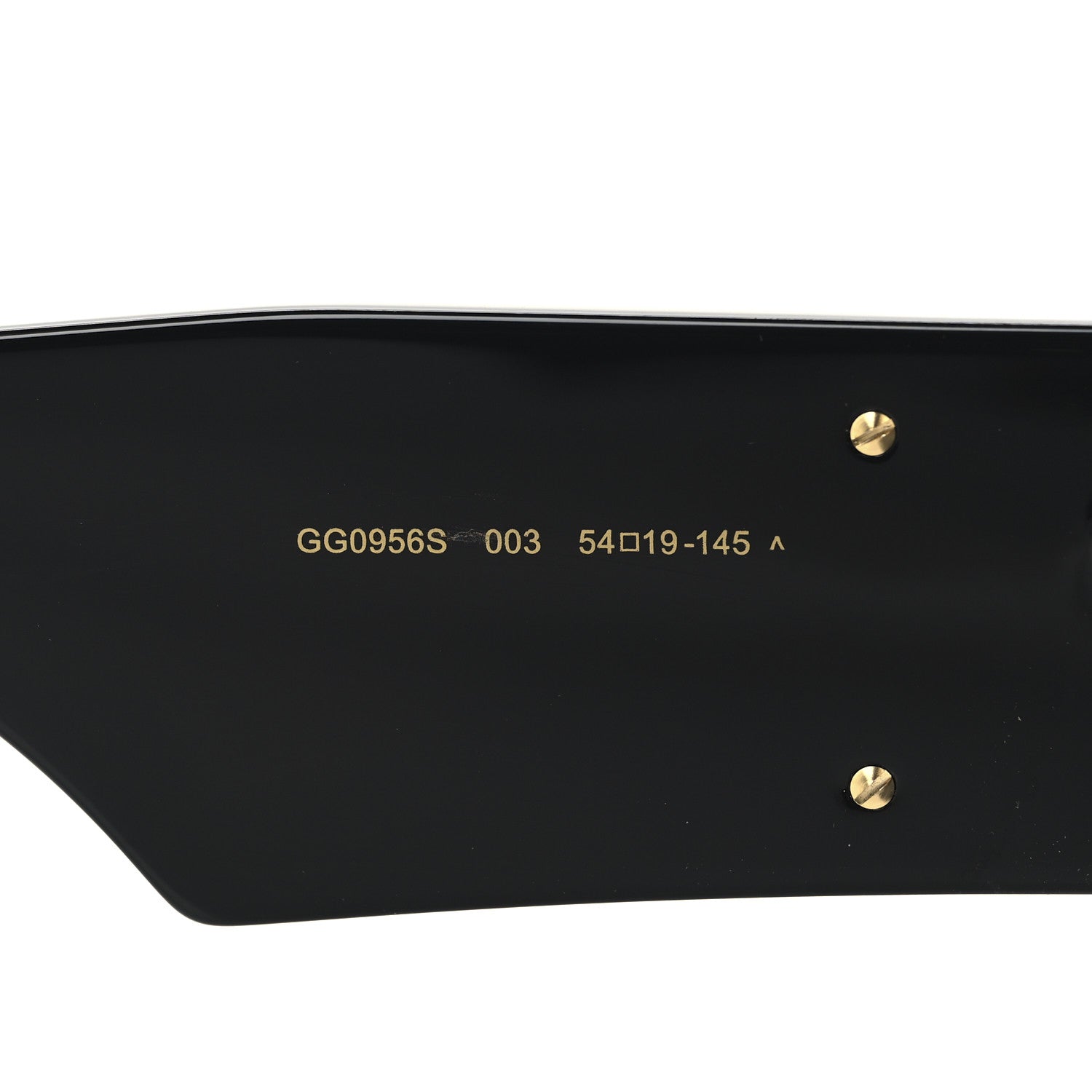 Acetate Square Frame Sunglasses GG0956S Black