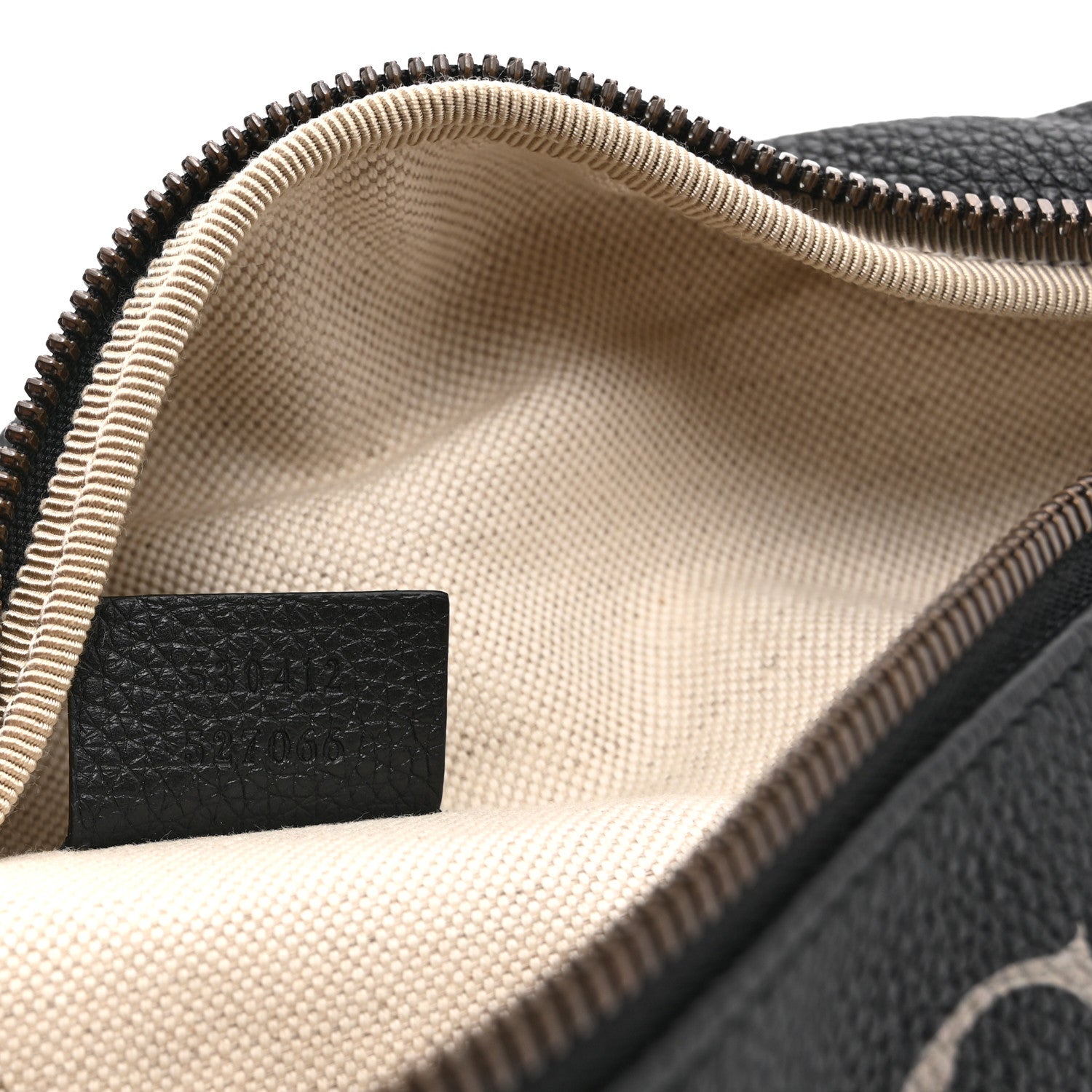 Grained Calfskin Logo Belt Bag Black