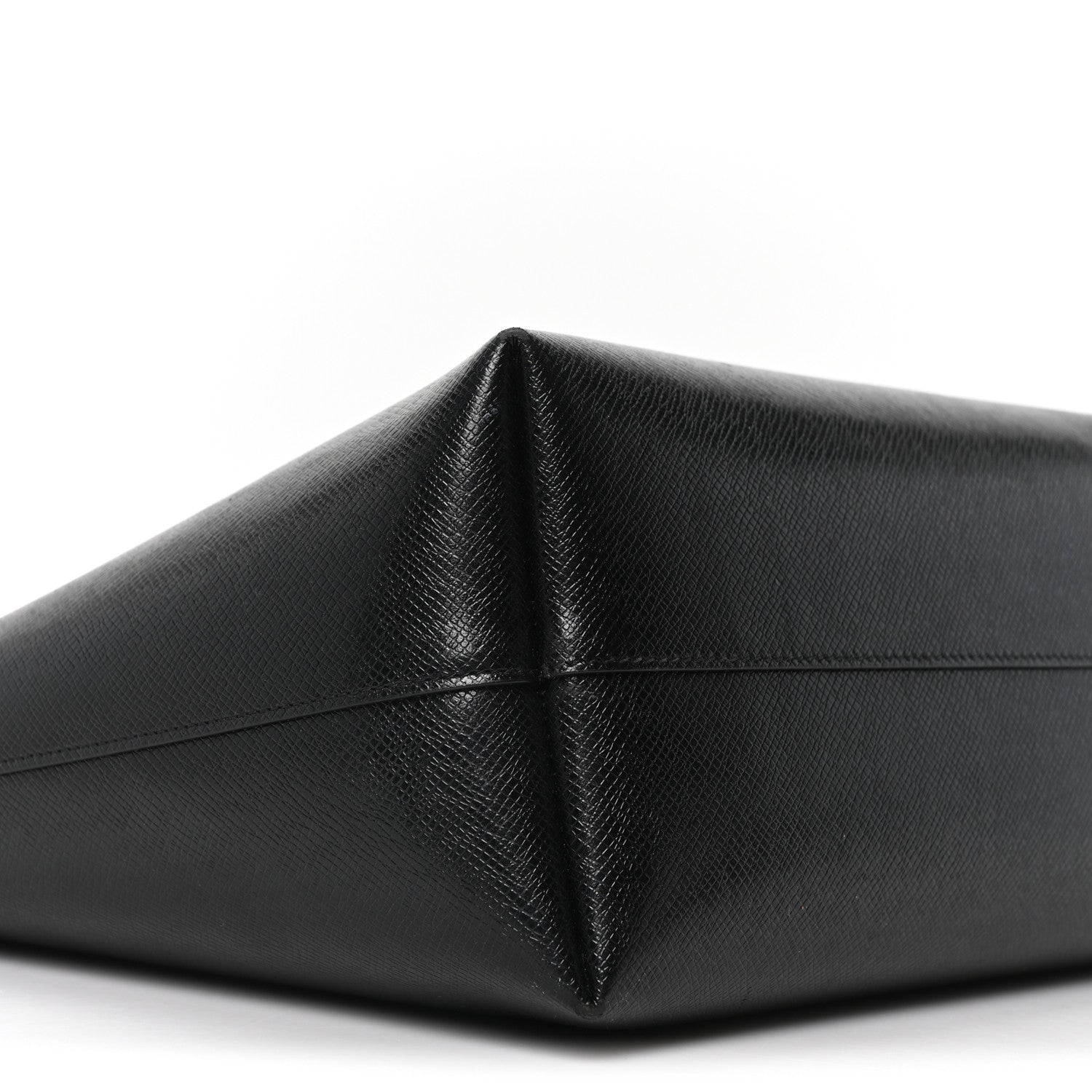 Calfskin Large Shopping Tote Black