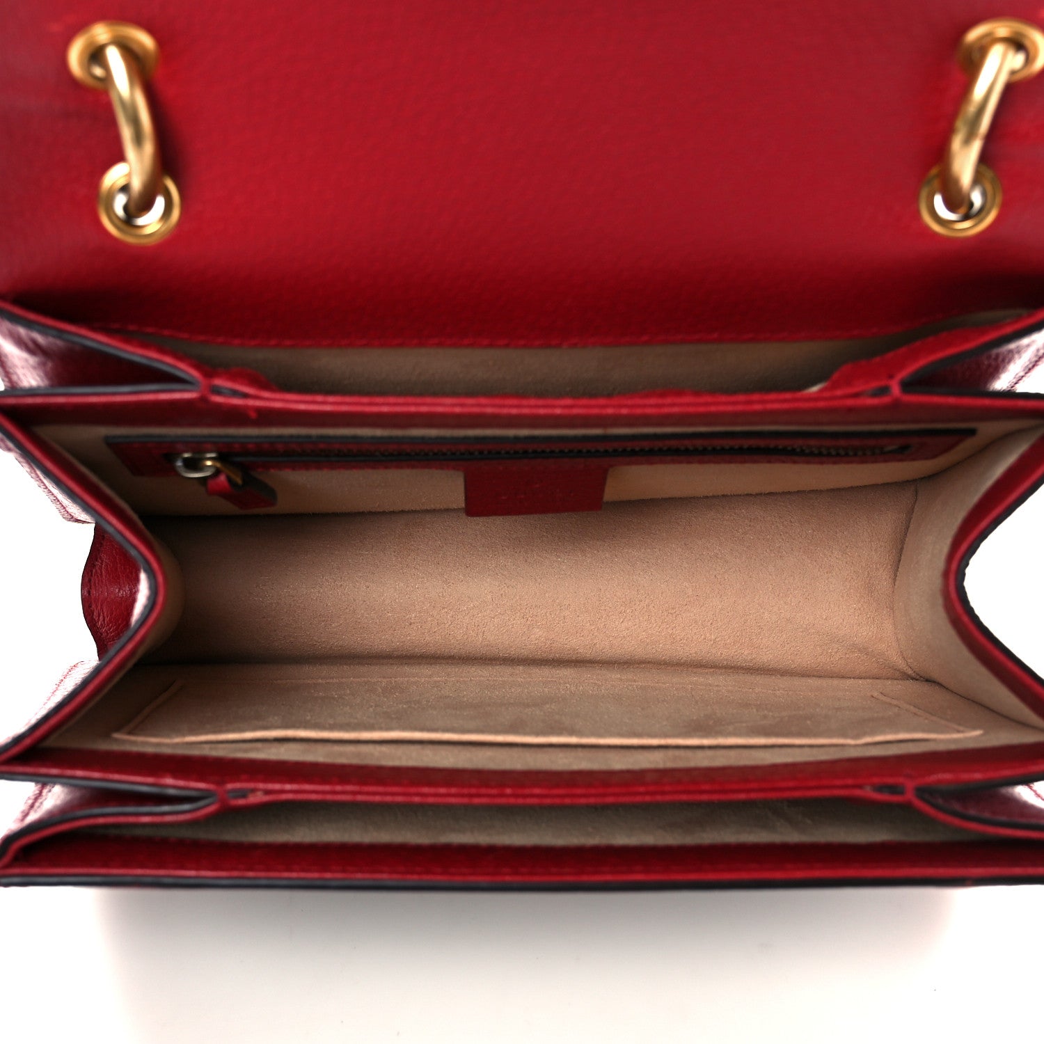 GG Supreme Monogram Small Queen Margaret Top Handle Bag Red