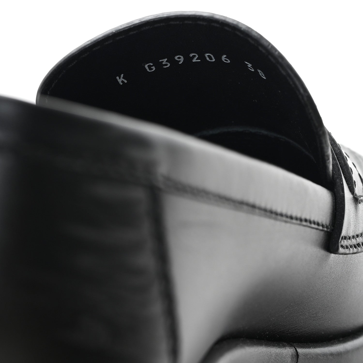 Calfskin CC Platform Loafers 38 Black