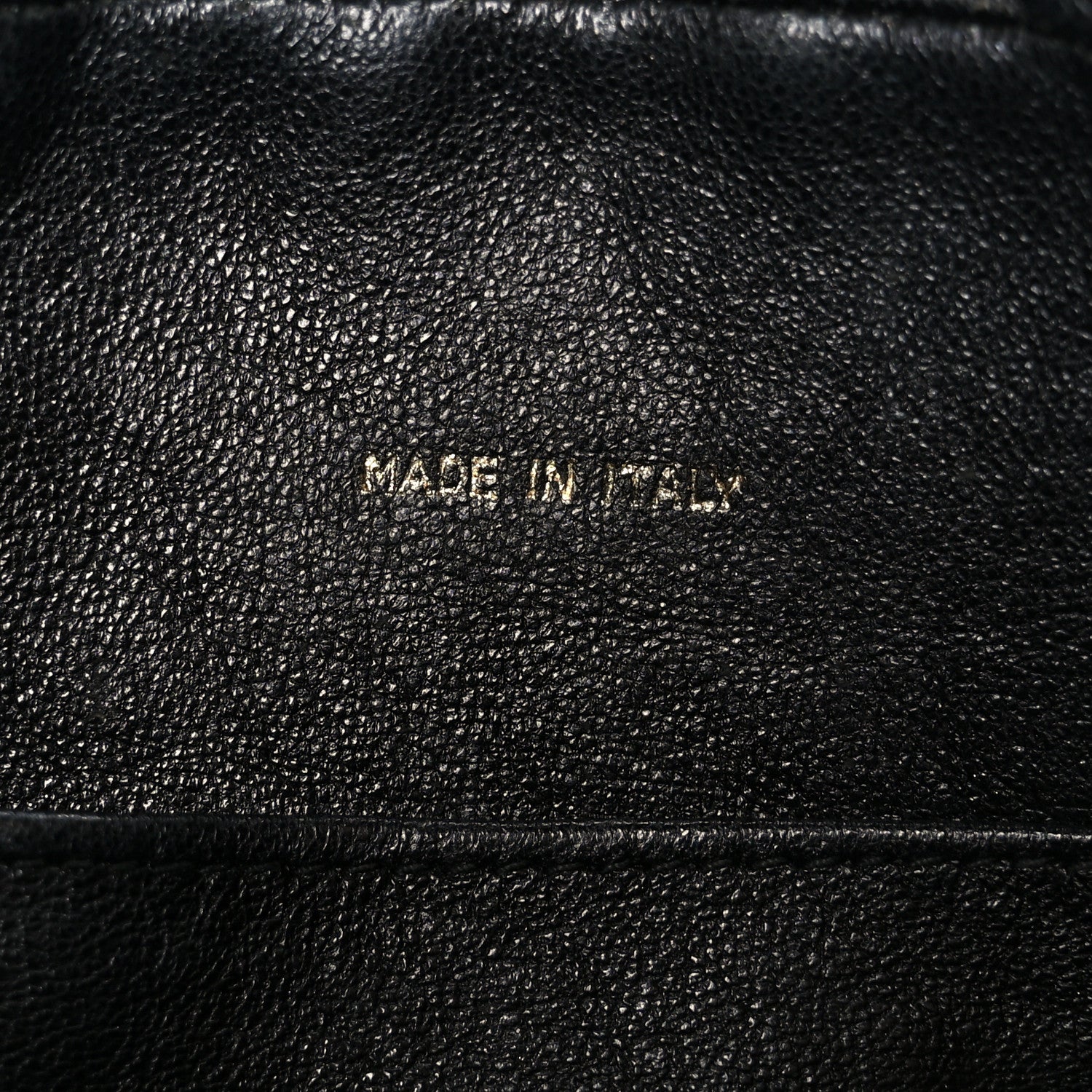 Lambskin Quilted Small Diamond CC Camera Case Black