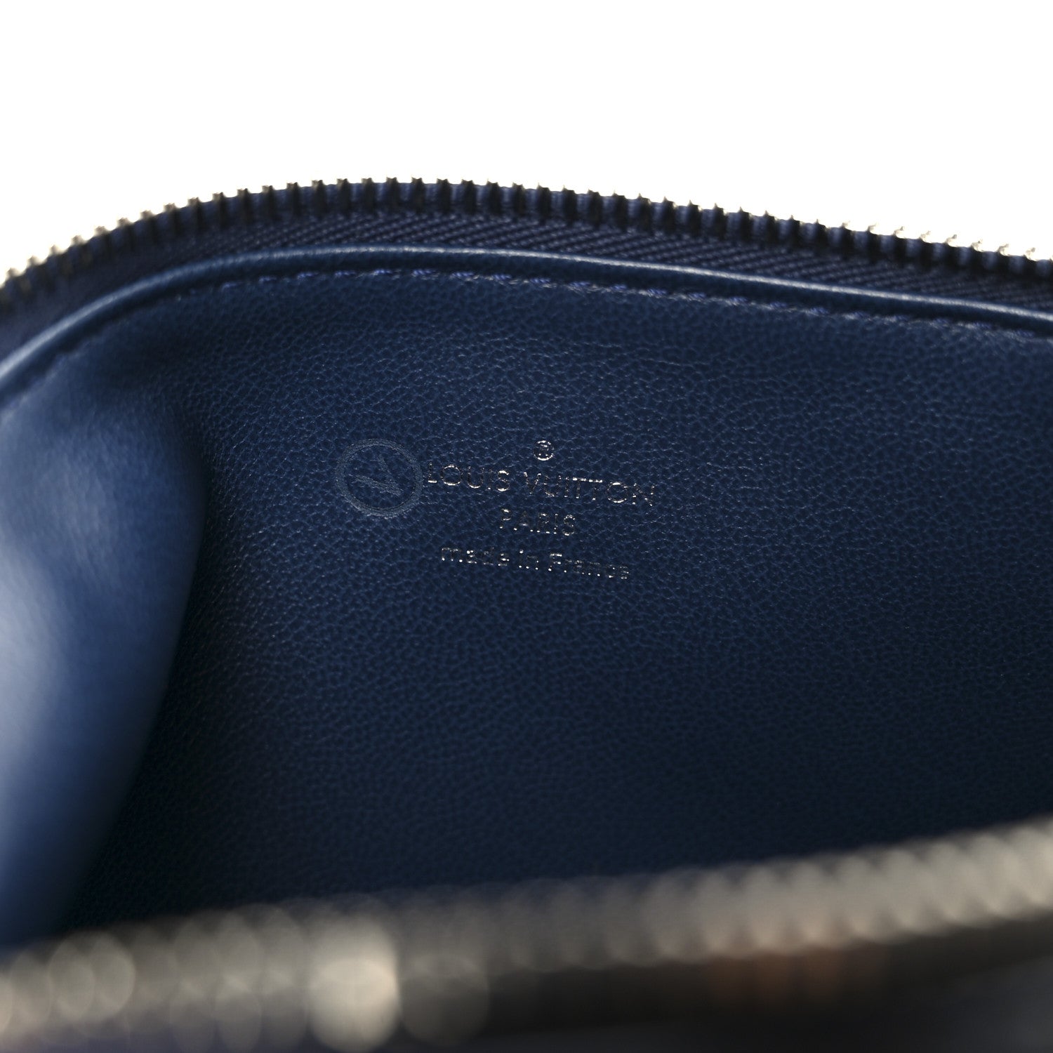 Lambskin Embossed Monogram Coussin PM Navy