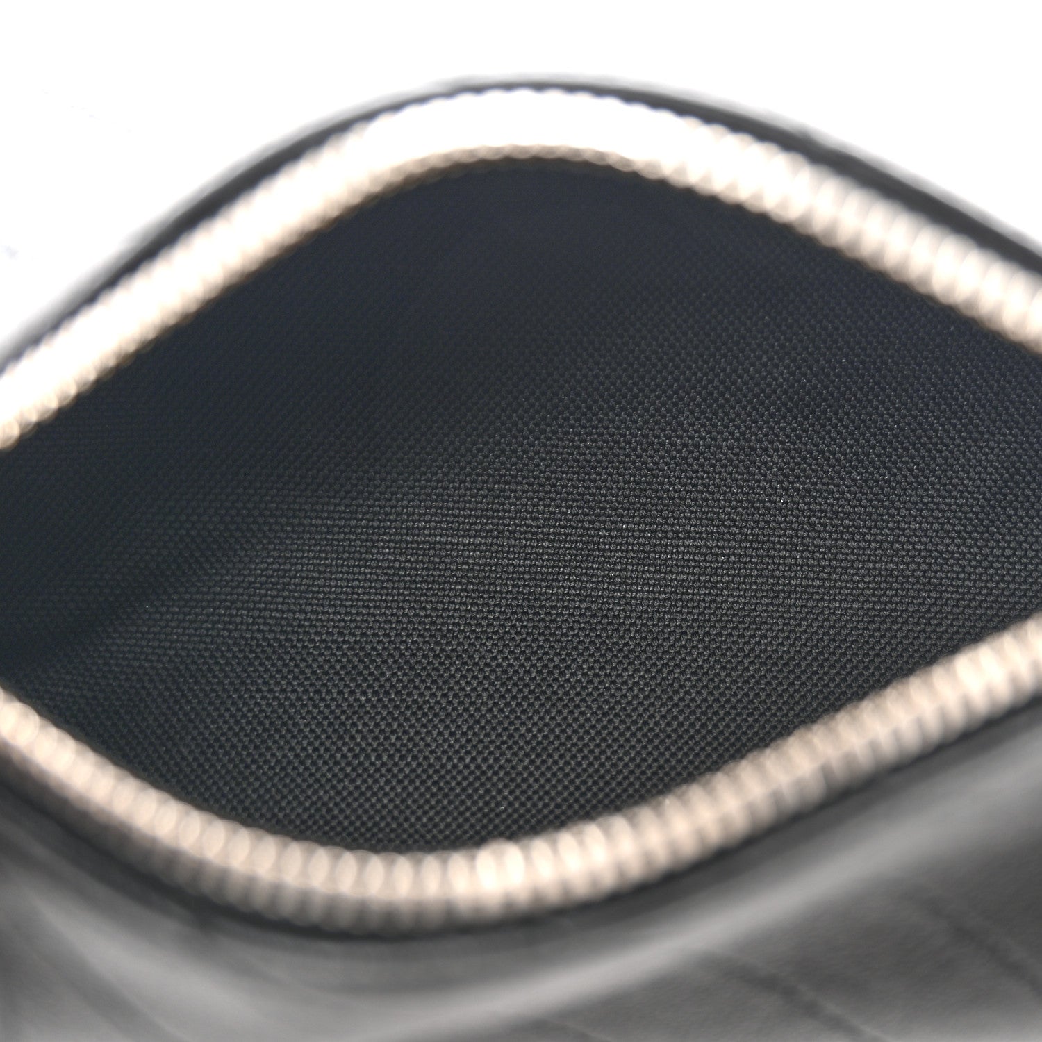 Sakai Be Green Calfskin Diagonal Stitched Mini Blondie Barrel Shoulder Bag Black