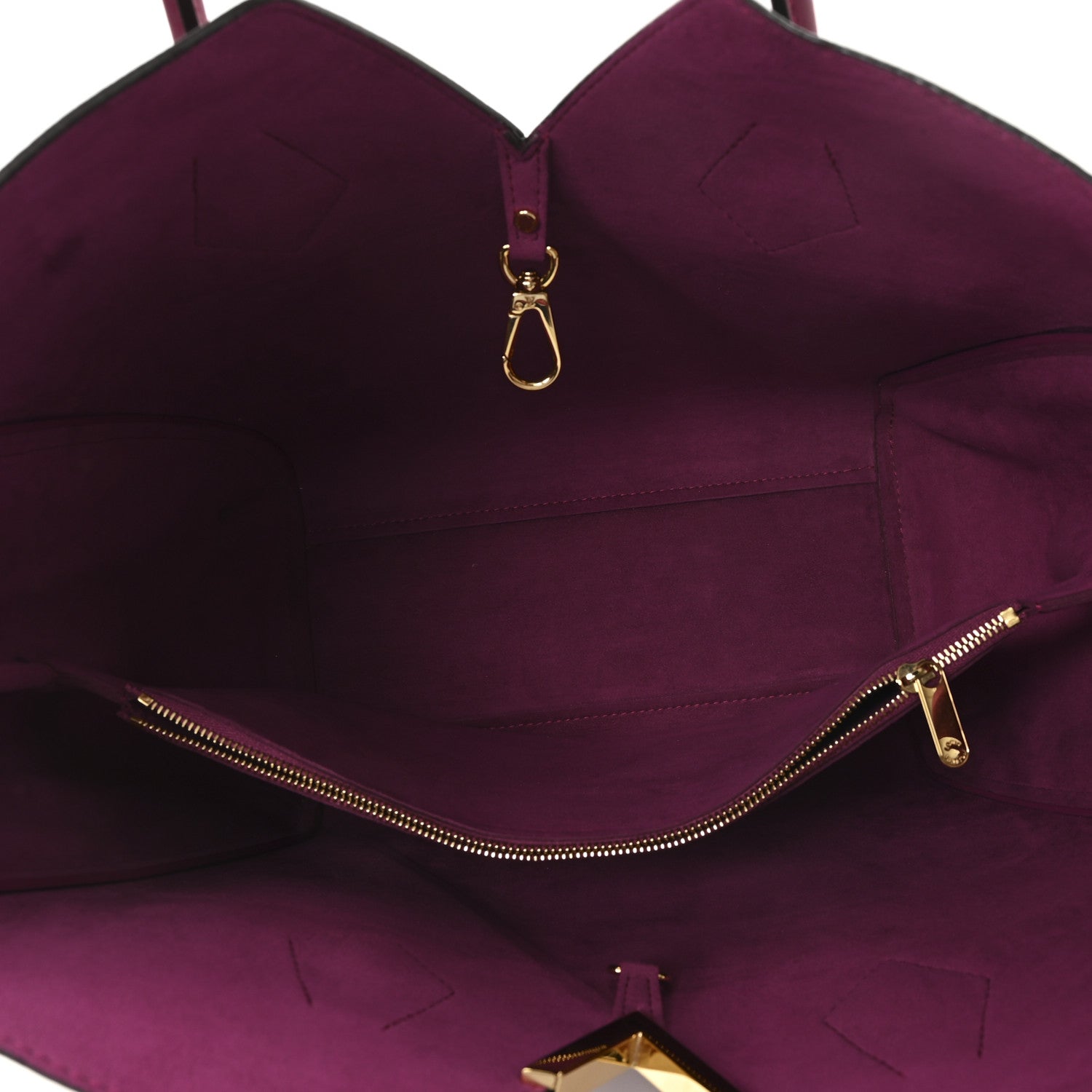 Calfskin Monogram Kimono Tote Grape