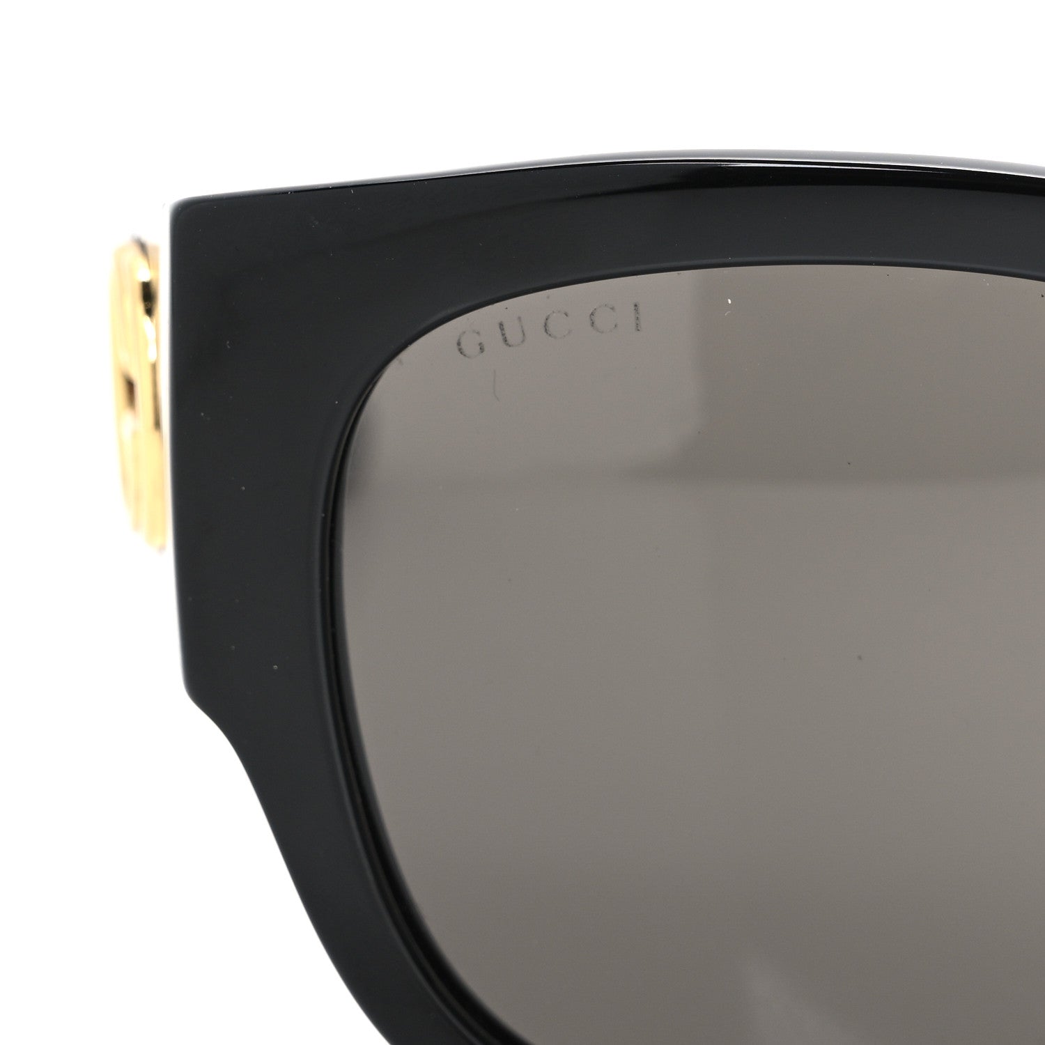 Acetate Square Frame Sunglasses GG0142SA Black