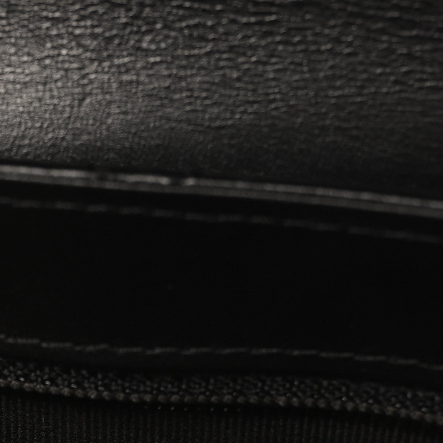 Shiny Aged Calfskin Quilted Nano Kelly Shopper Black
