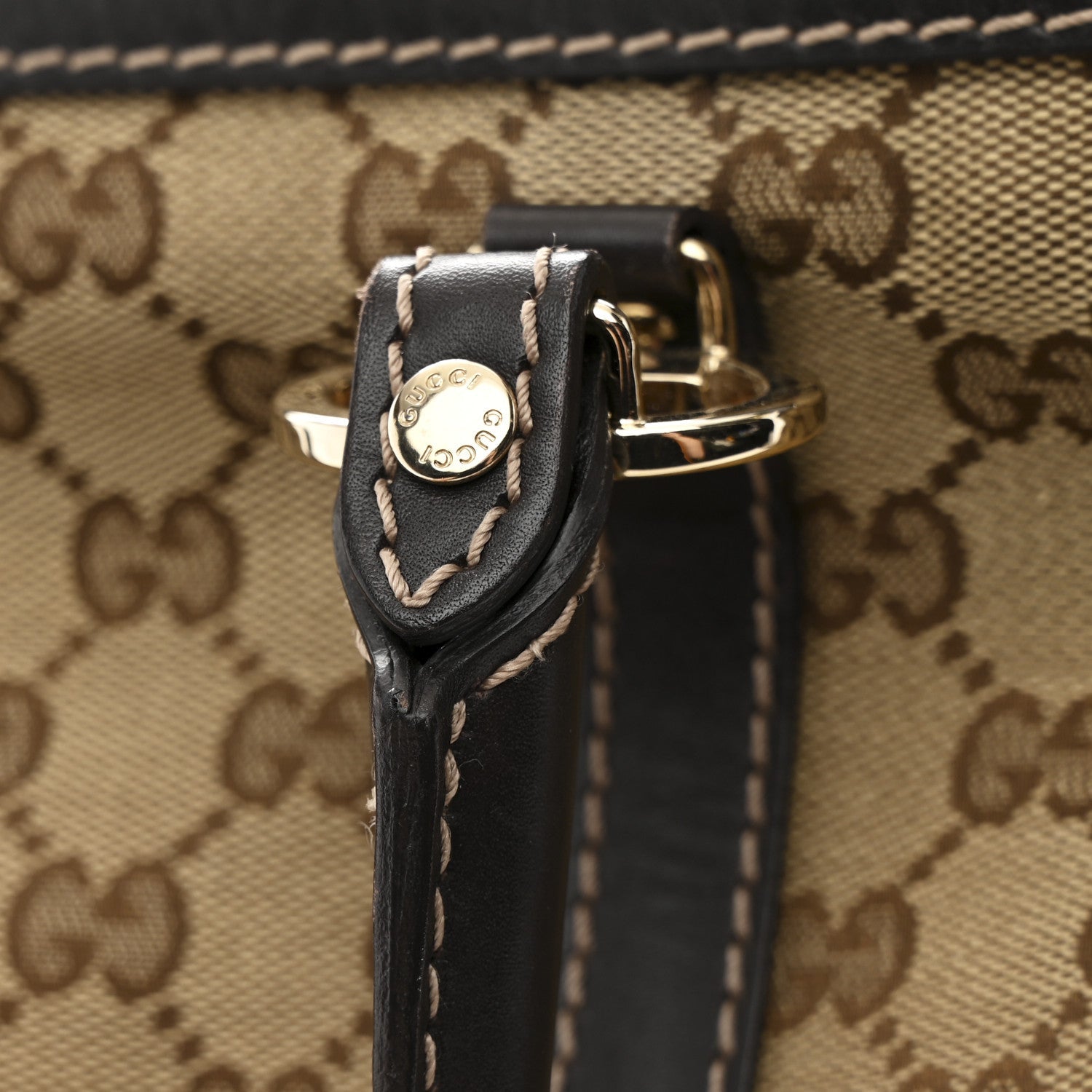 Monogram Small Lovely Heart Tote Dark Brown