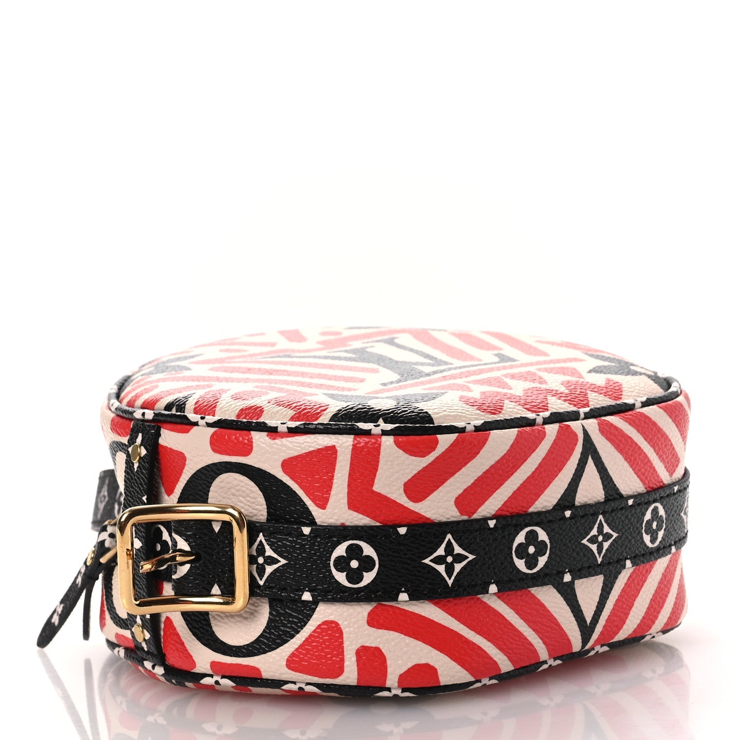 Monogram Giant Crafty Boite Chapeau Souple PM Creme Rouge Black