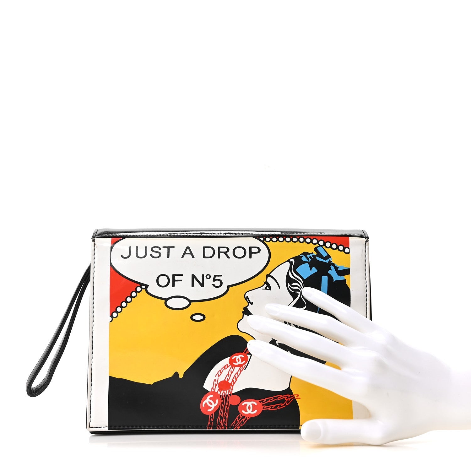 Patent Just a Drop of N°5 Comic Coco Clutch