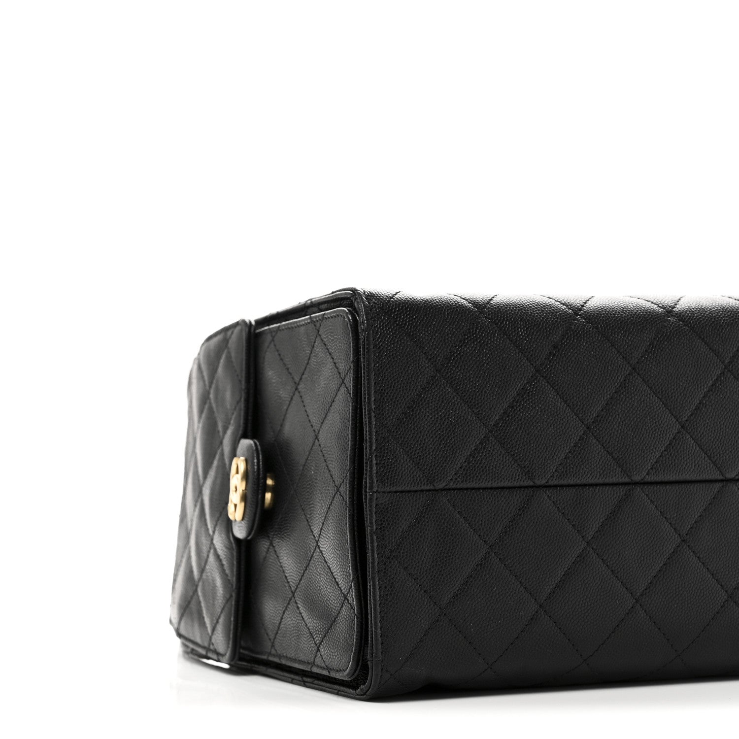 Caviar Quilted Medium Chanel 25 Handbag Black