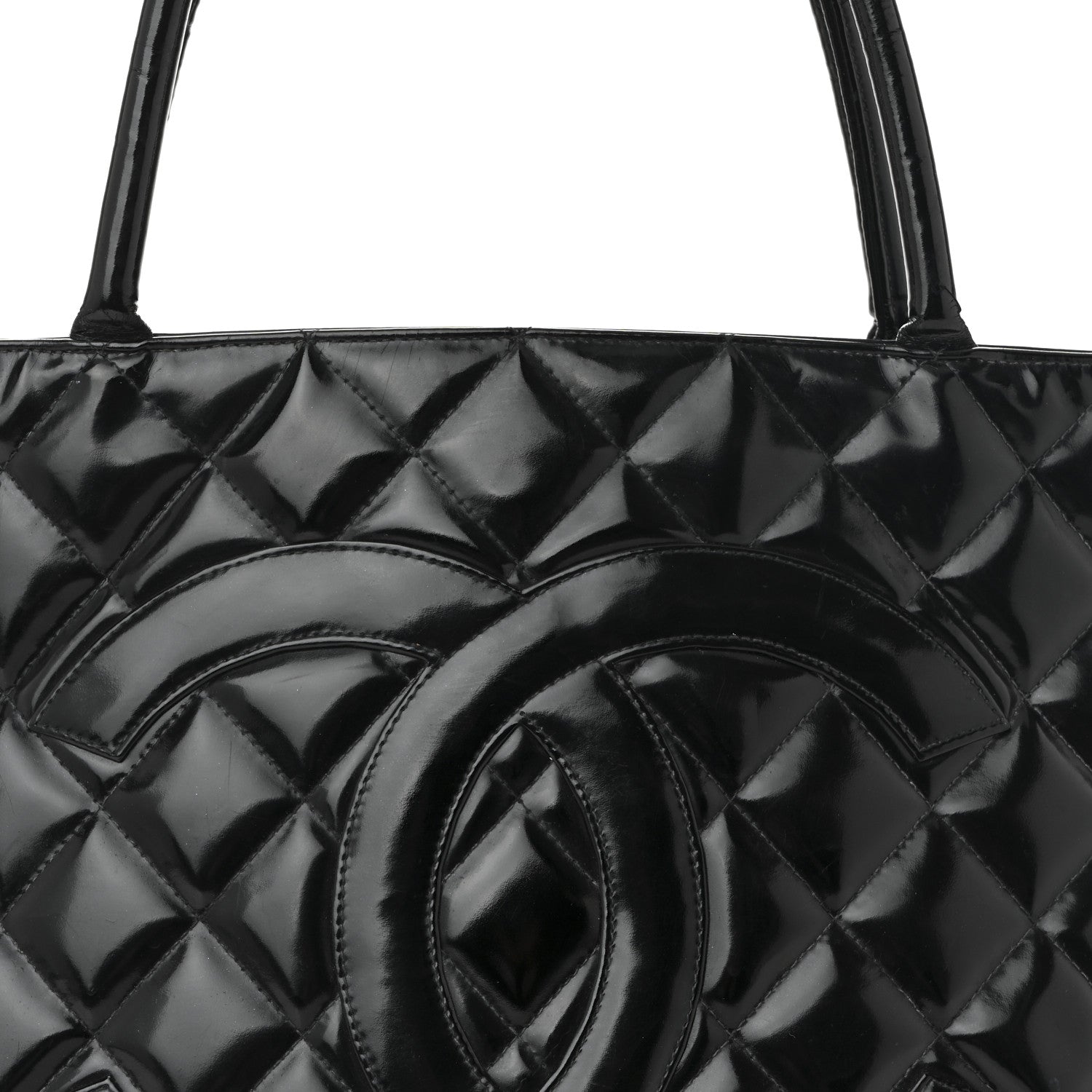 Patent Medallion Tote Black