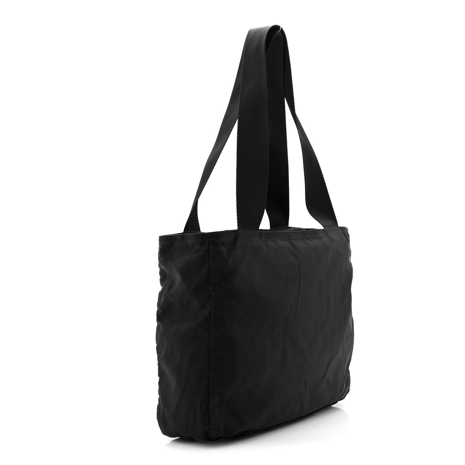 Tessuto Nylon Shopping Tote Black