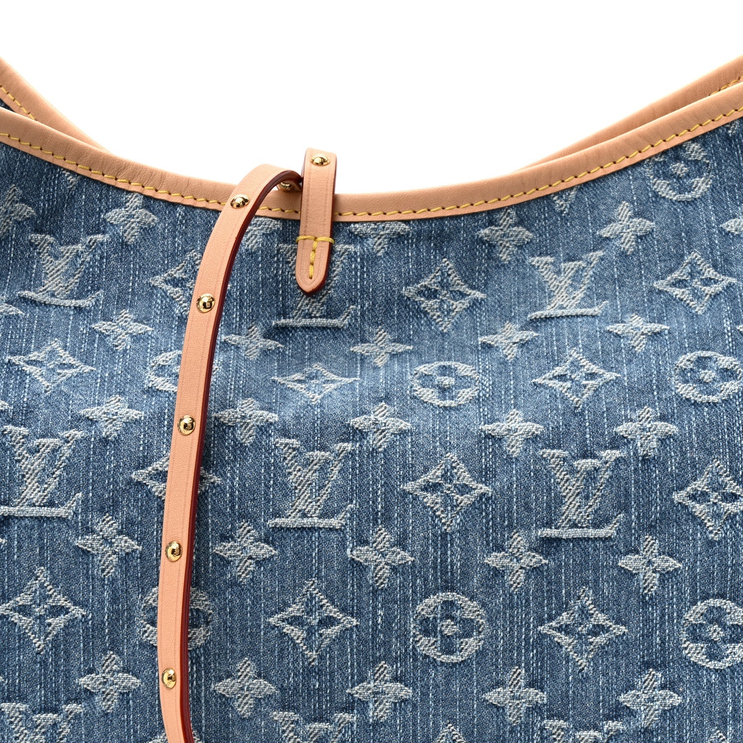 Monogram Denim CarryAll MM Blue