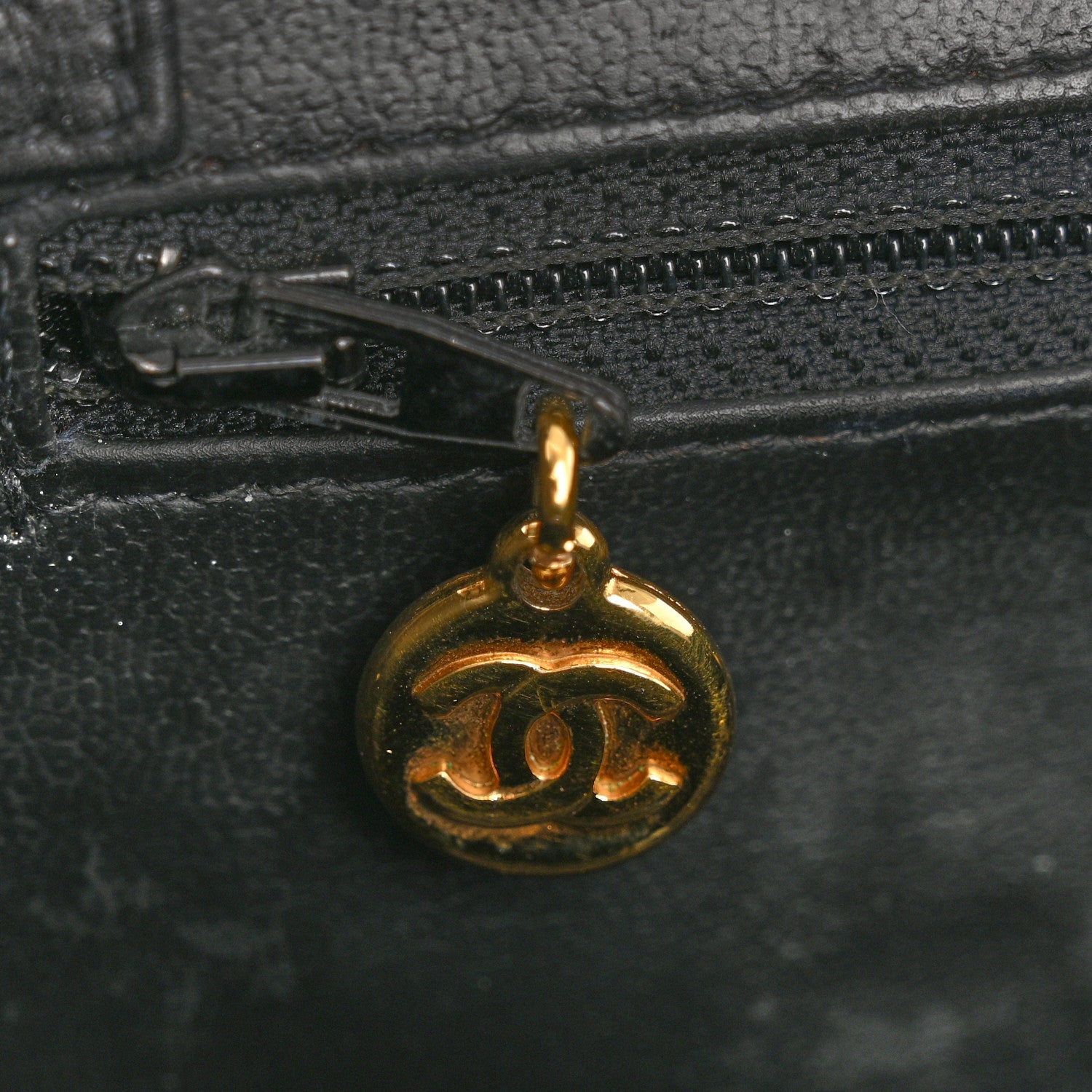 Patent CC Vanity Cosmetic Case Black