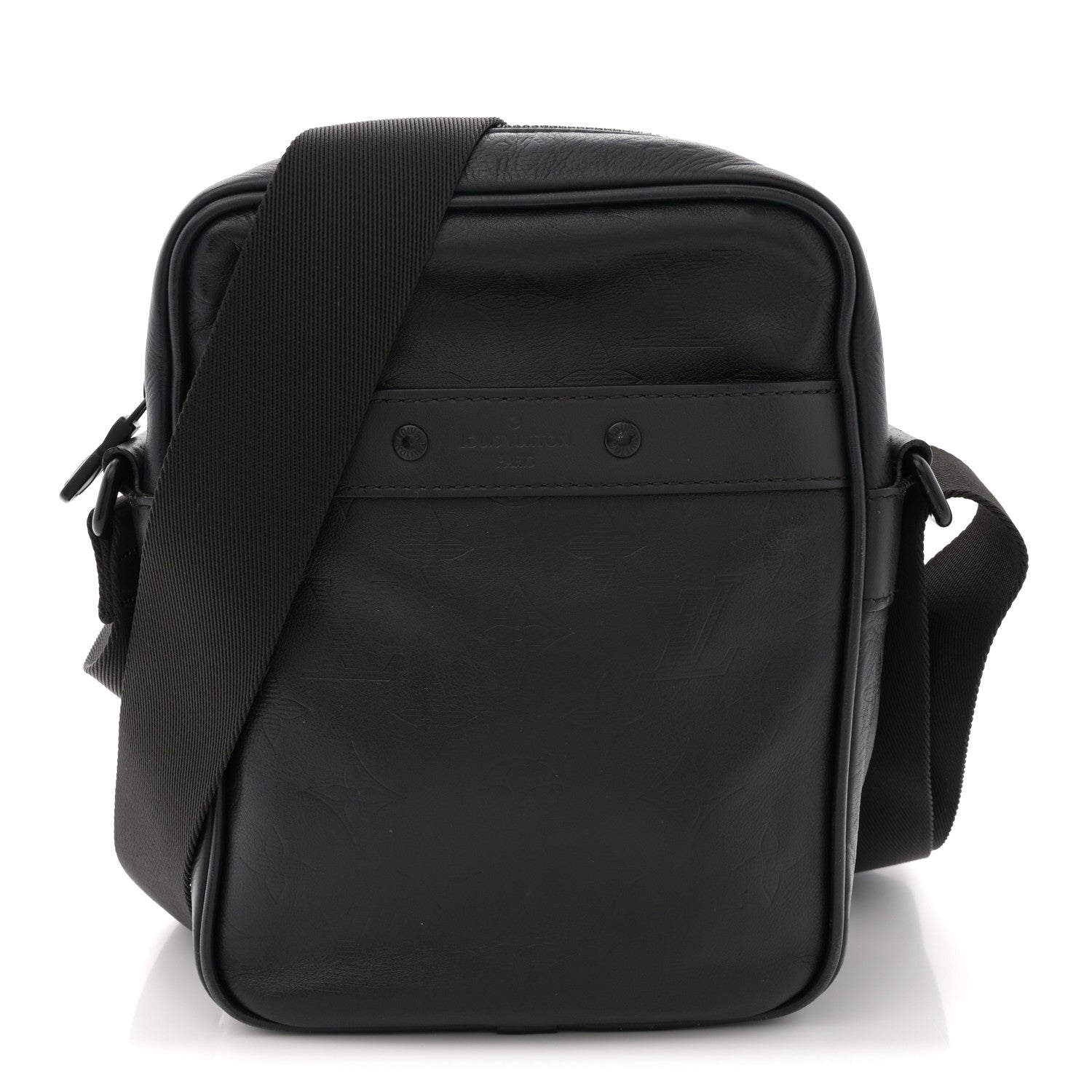 Calfskin Monogram Shadow Danube PM Black